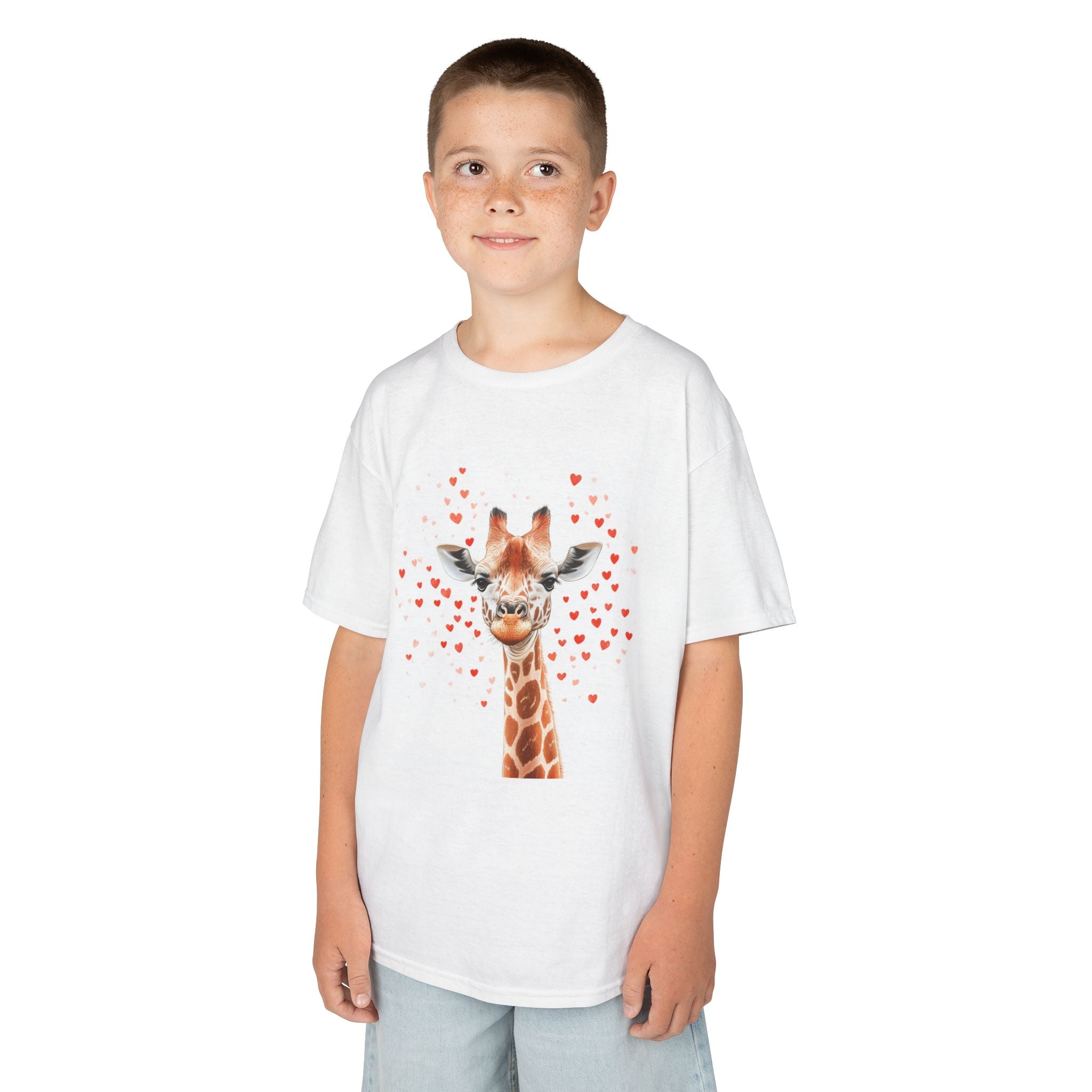 Kids Giraffe Love Tee - Endangered Species Awareness