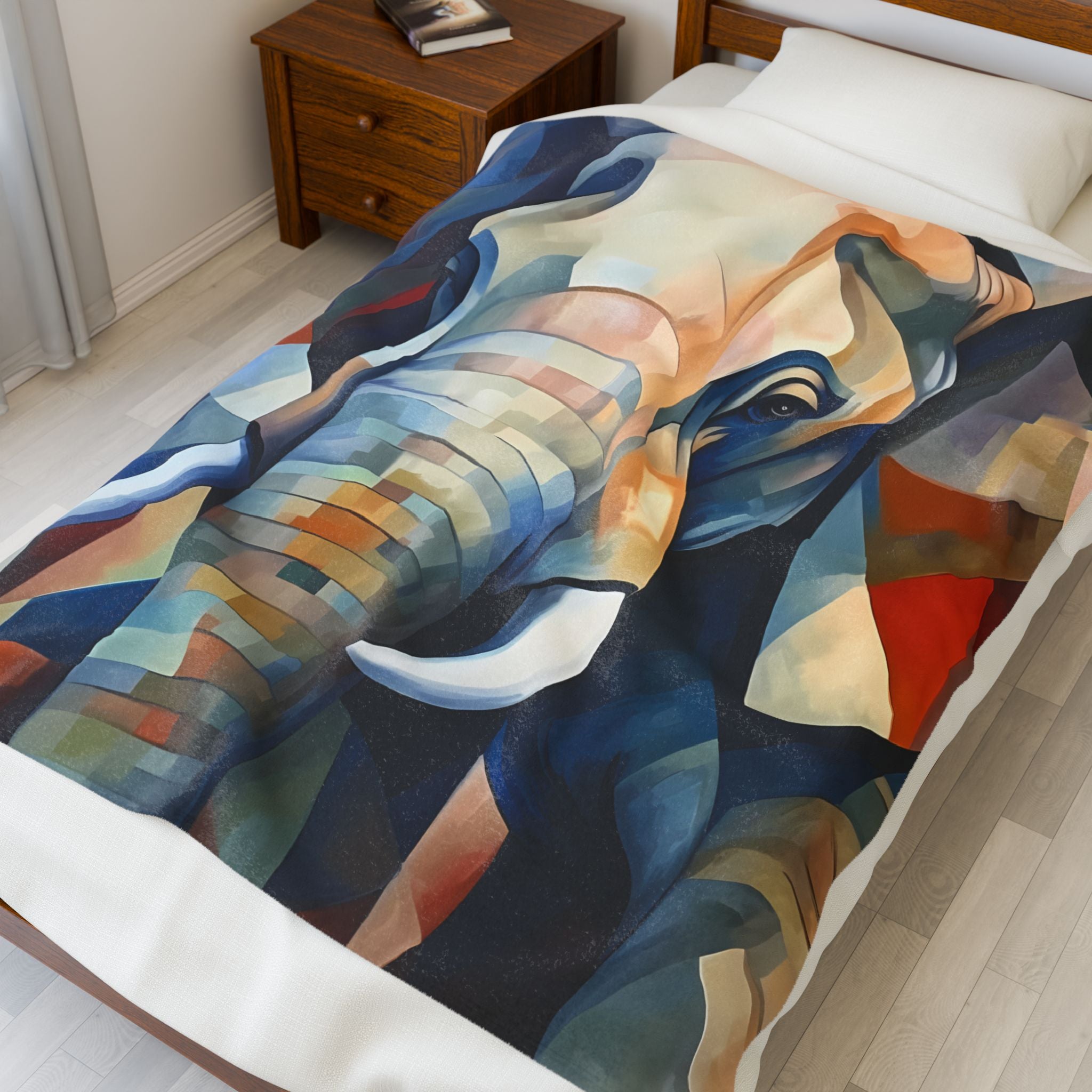 Elephant plush blanket