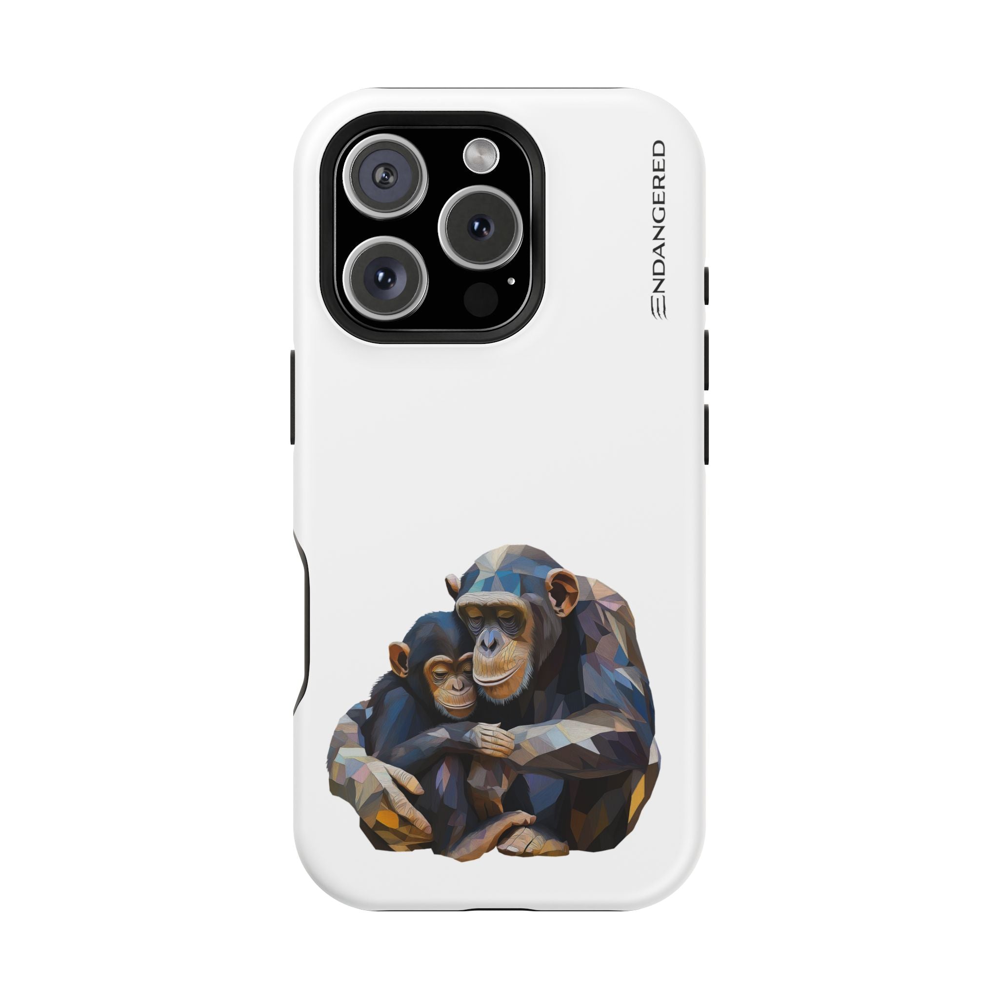 Cute Chimpanzee Phone Case - Durable Magnetic Tough Case for iPhone