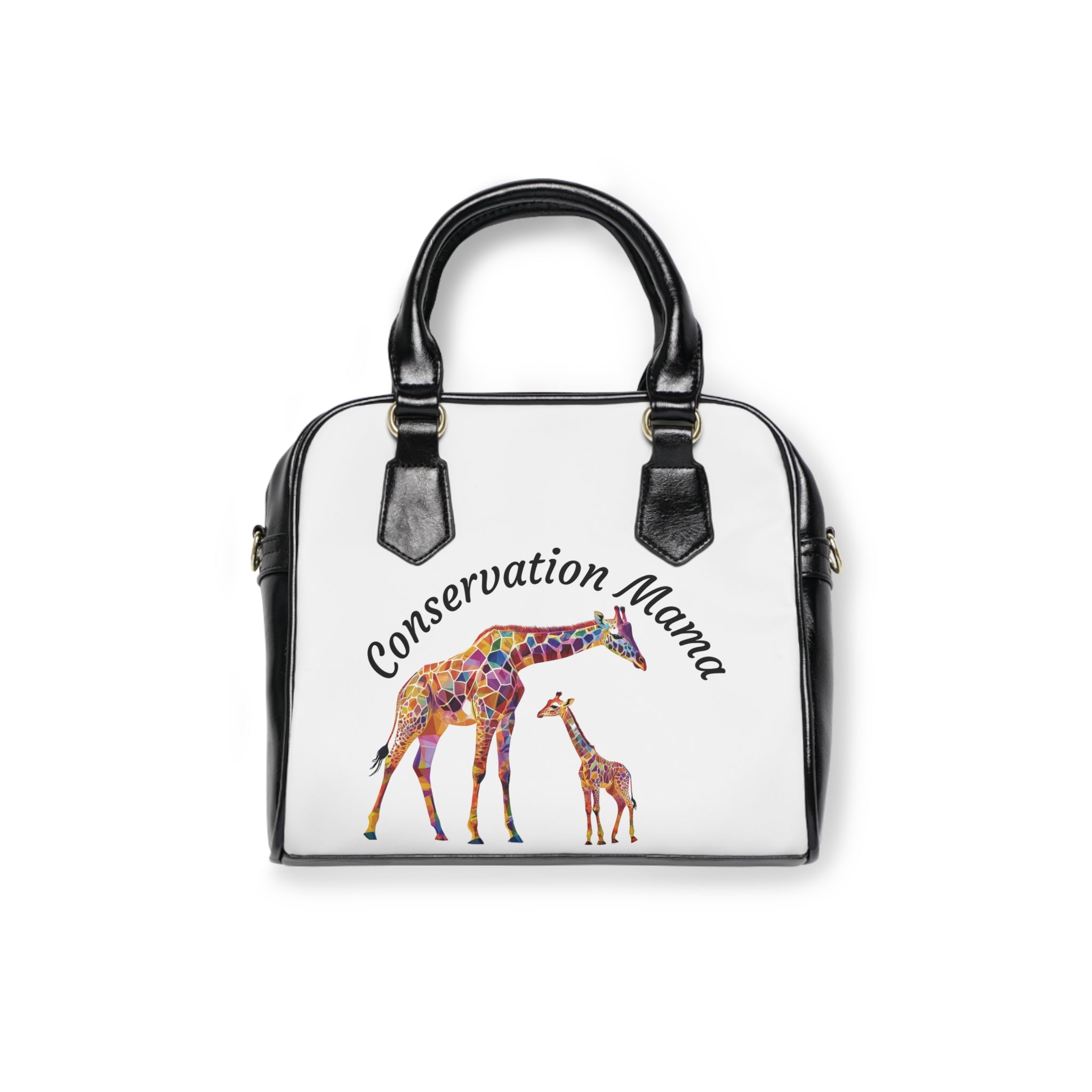 “Conservation Mama” Giraffe Shoulder Handbag - Perfect Gift for Moms