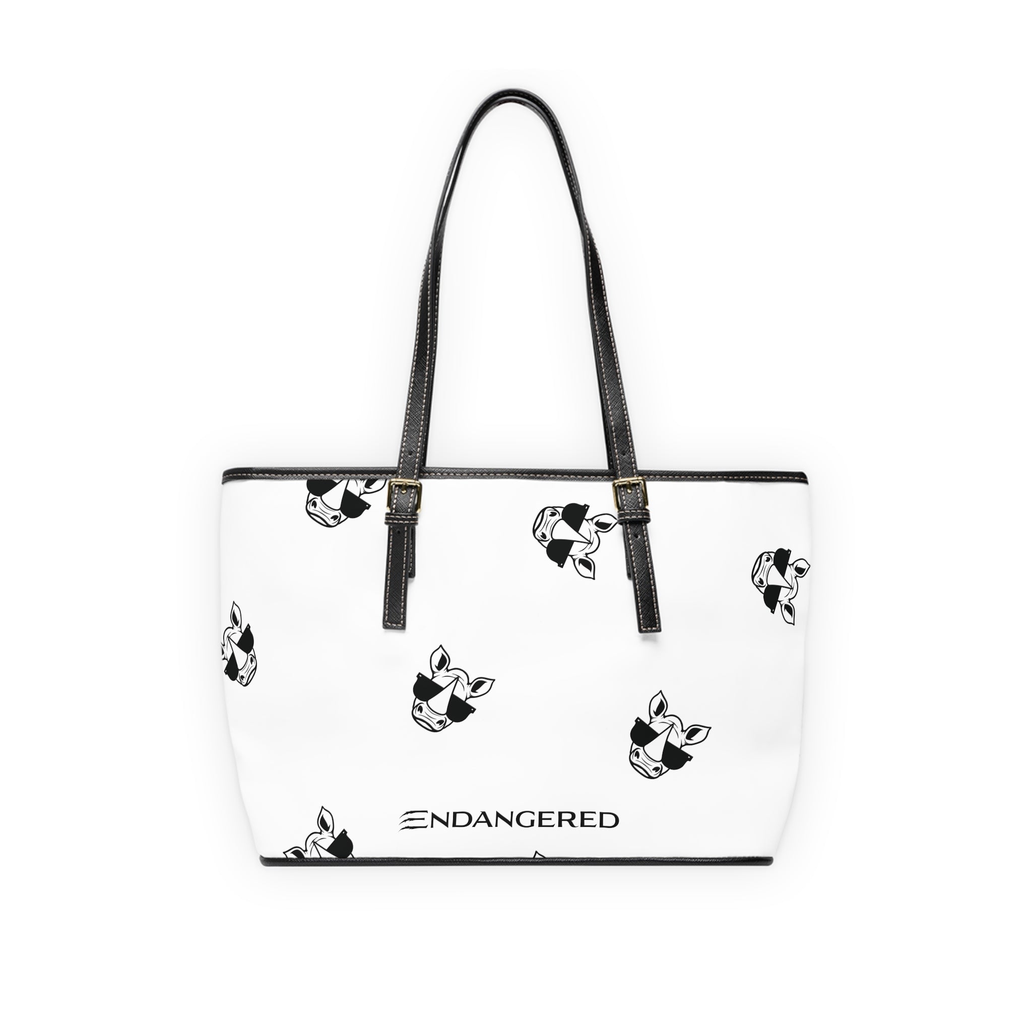 Coolest Mom on Ice PU Leather Shoulder Bag - Stylish Tote for Animal Lovers