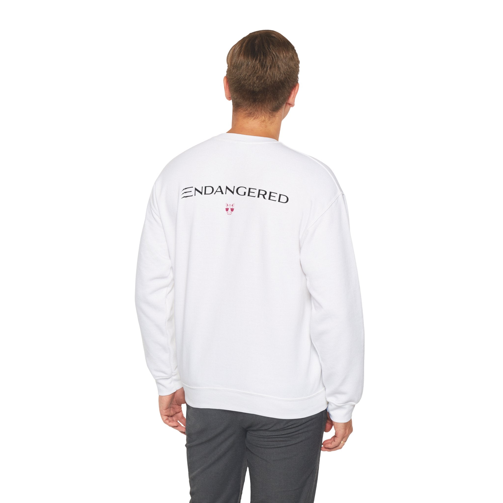 Love Our Elephants Sweatshirt – Unisex Heavy Blend™ Crewneck, Endangered Awareness Design