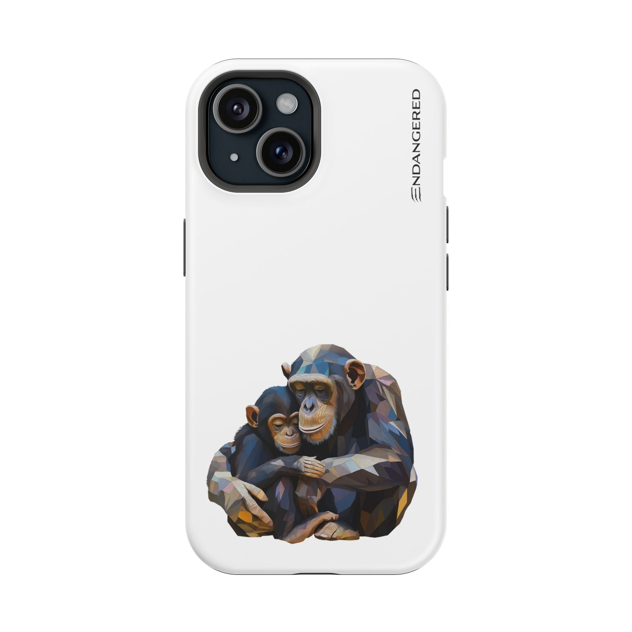 Cute Chimpanzee Phone Case - Durable Magnetic Tough Case for iPhone