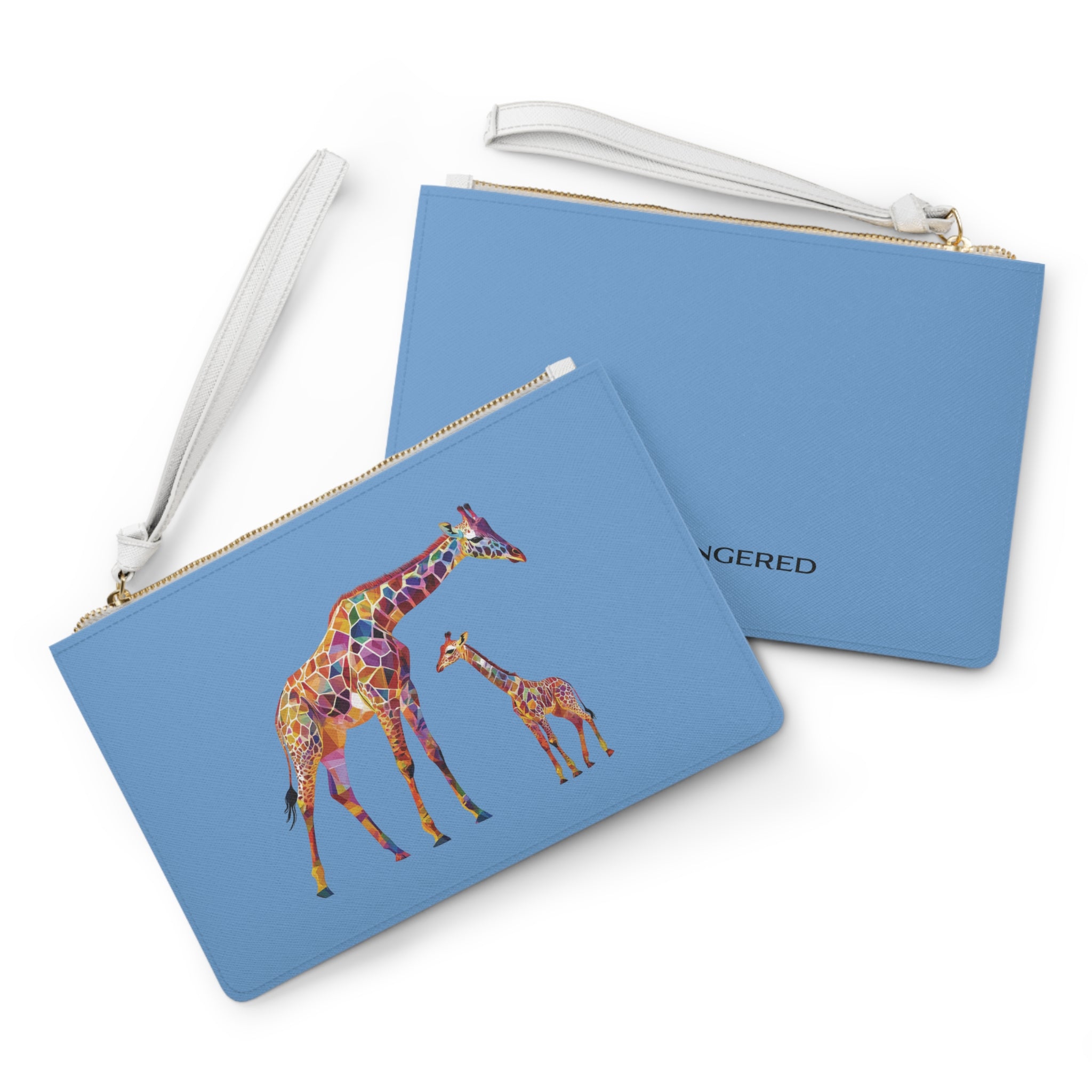 “Conservation Giraffe" Print Clutch - Perfect Gift for Animal Lovers