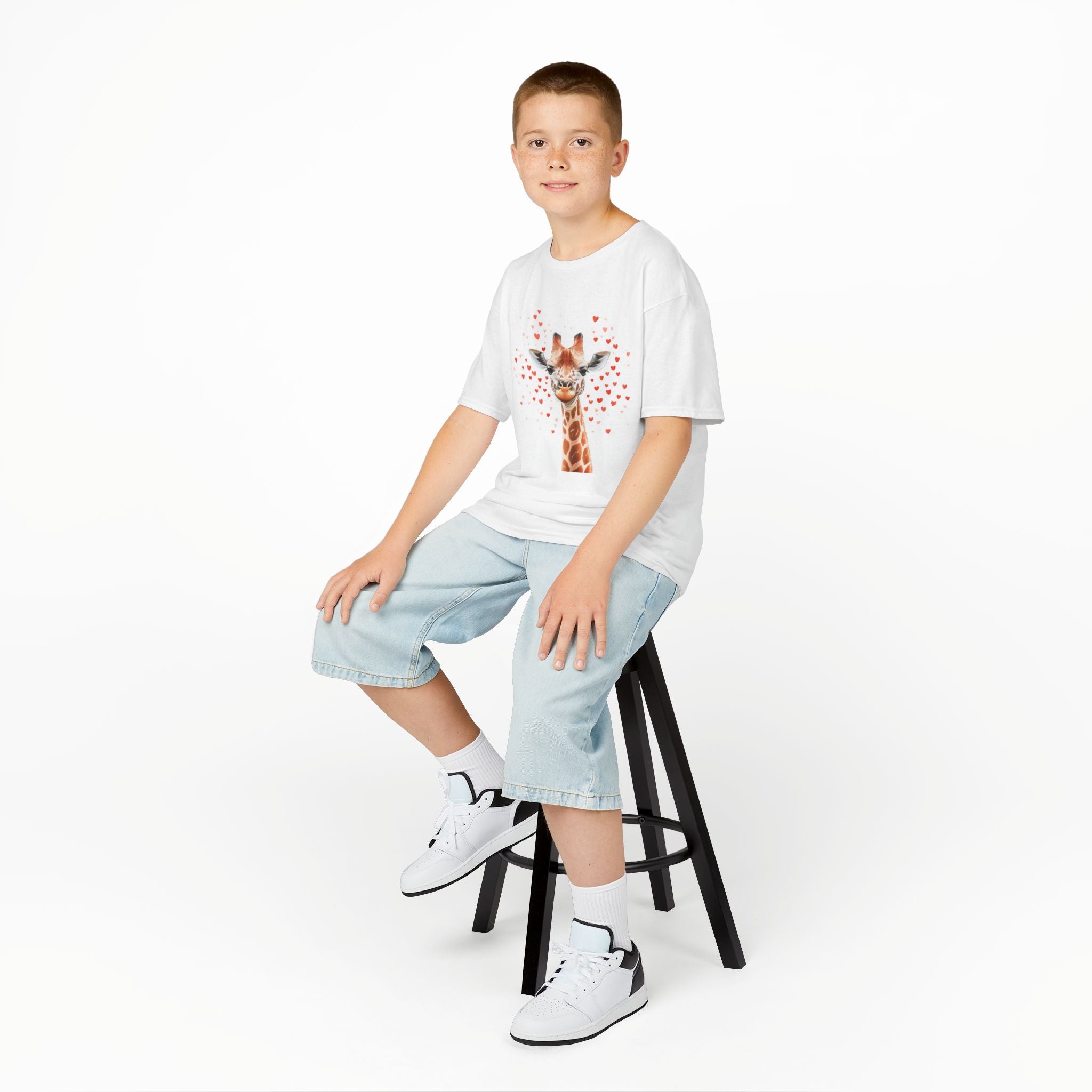Kids Giraffe Love Tee - Endangered Species Awareness