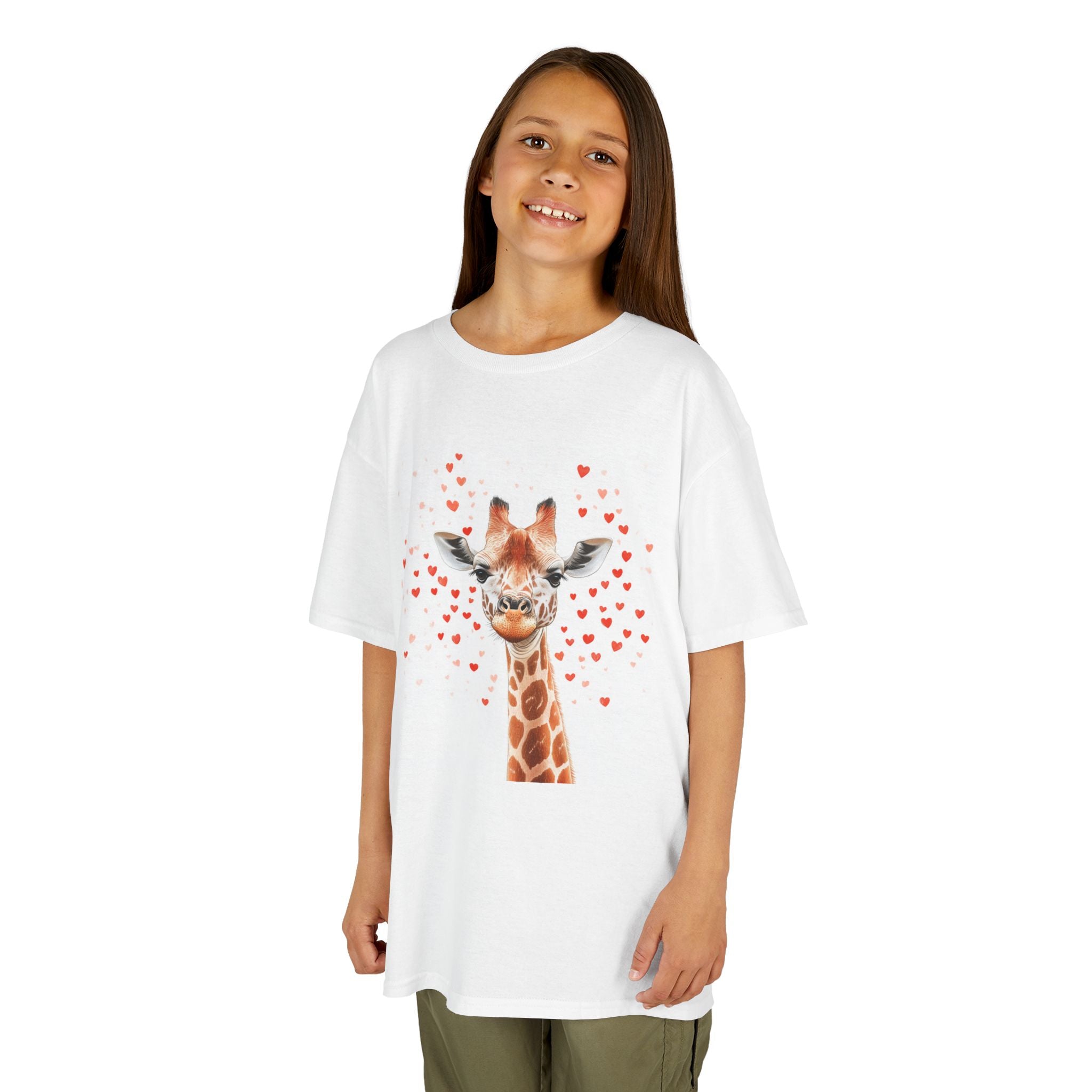 Kids Giraffe Love Tee - Endangered Species Awareness