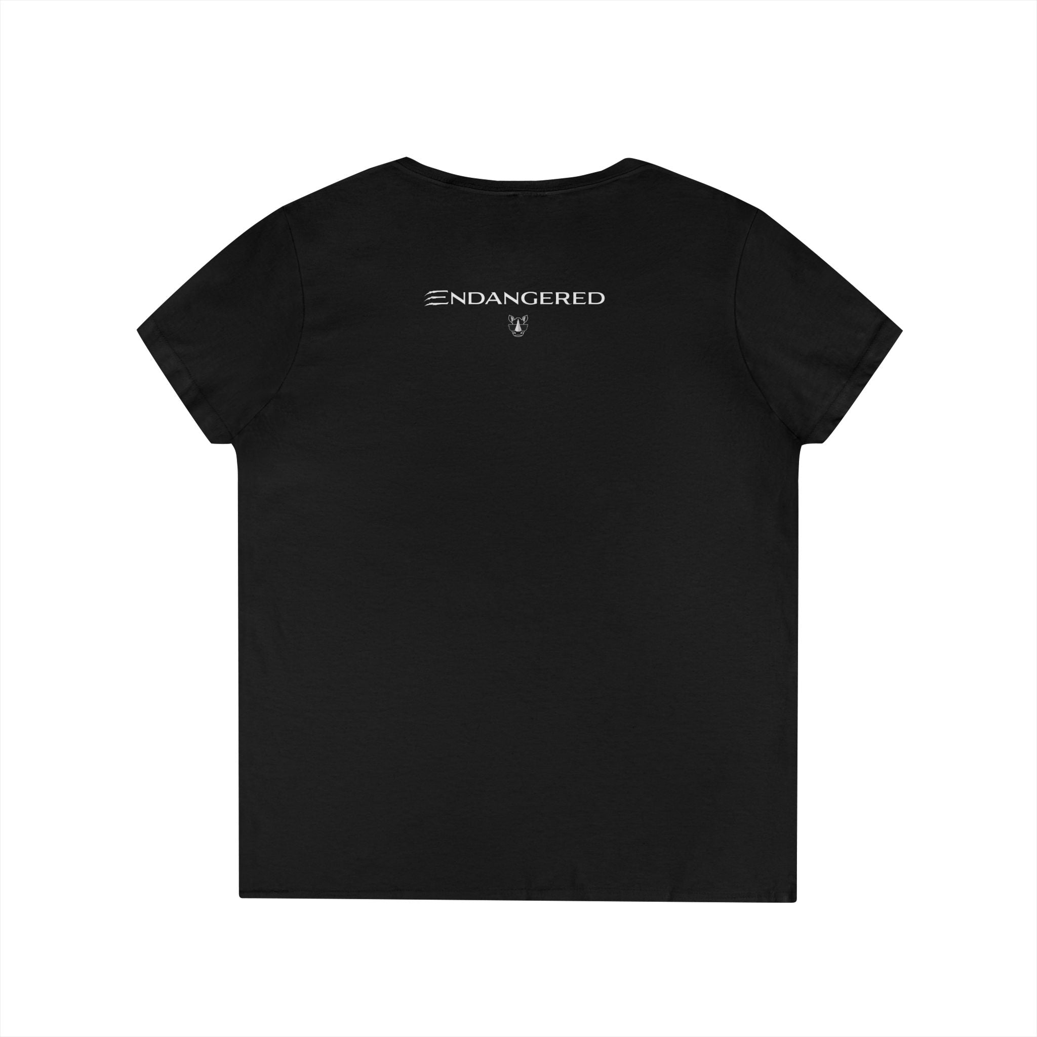 “Conservation Giraffe Color Menagerie Tee” Personalized Giraffe V-Neck Tee
