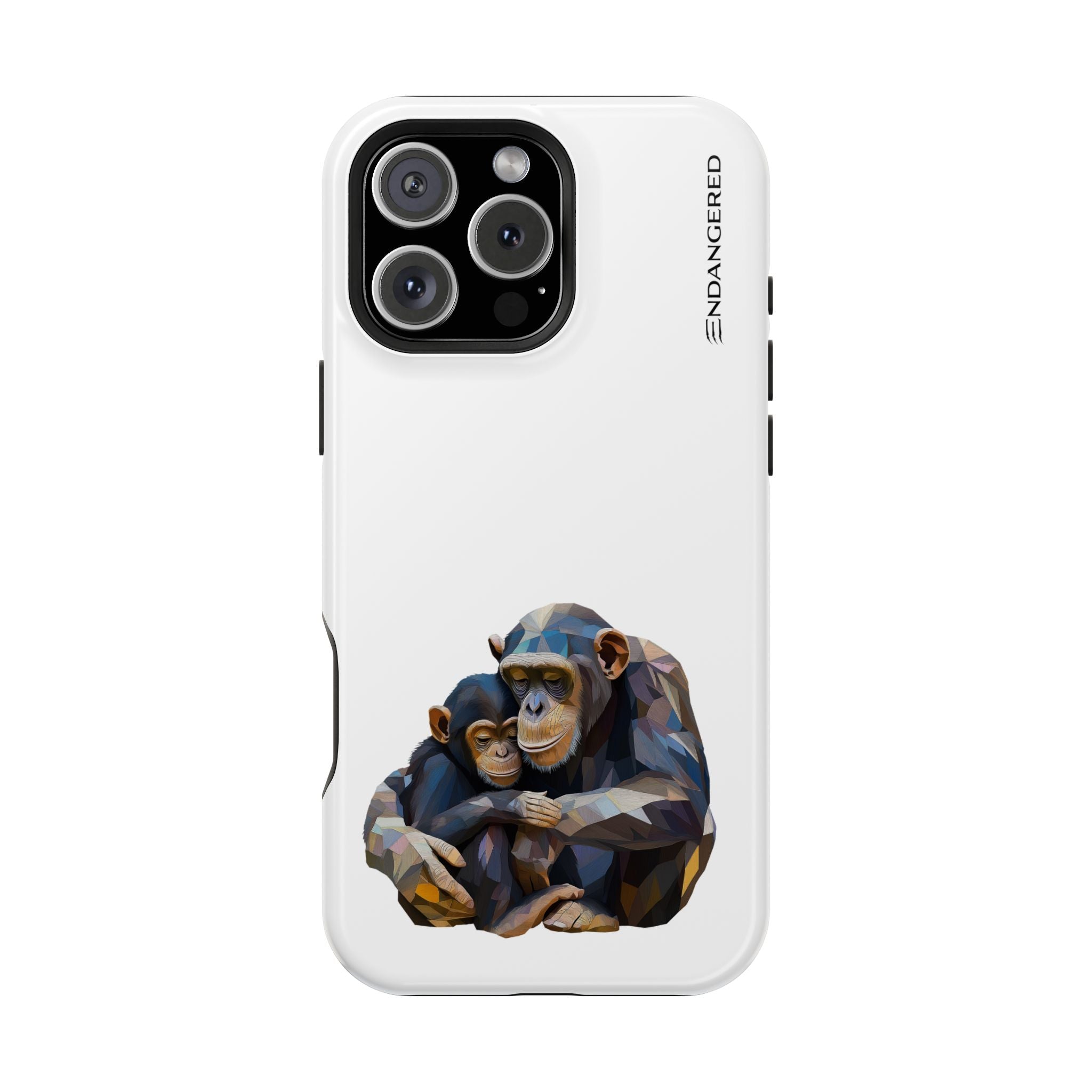 Cute Chimpanzee Phone Case - Durable Magnetic Tough Case for iPhone
