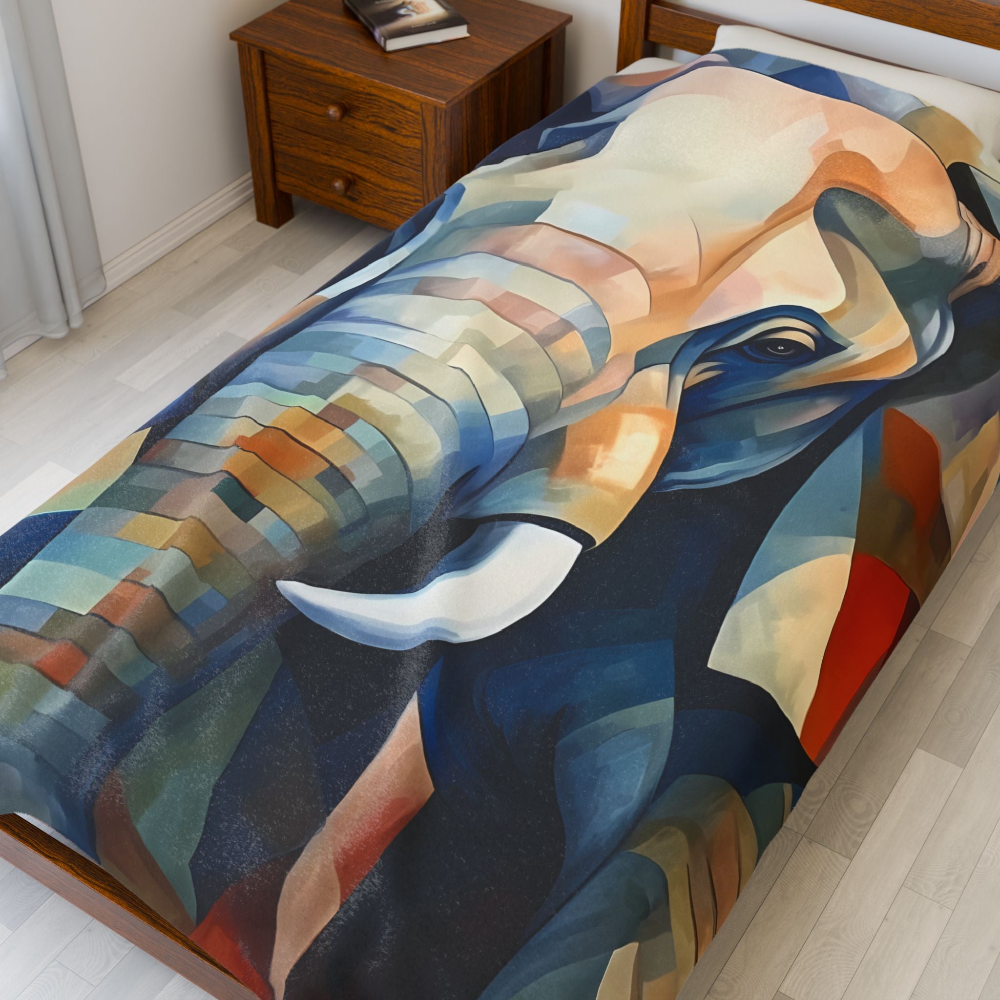 Elephant plush blanket