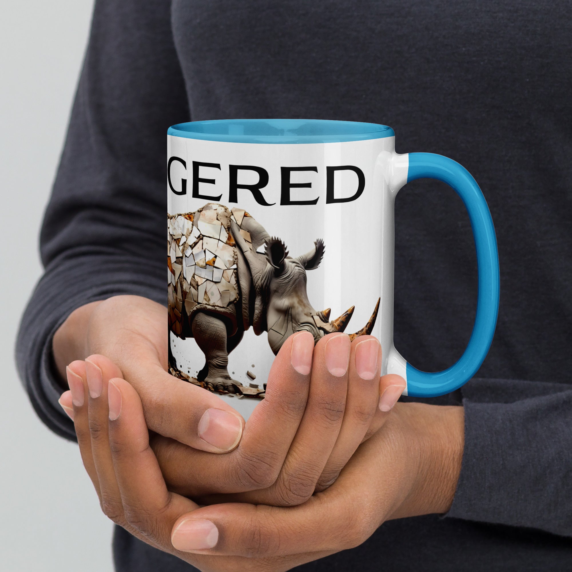 The Delicate Disappearing Rhino – coffee mug, 11 oz and 15 oz