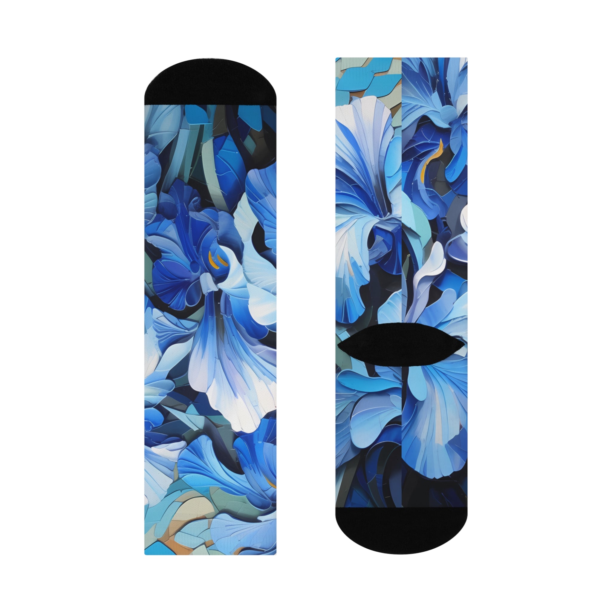 Blue Bliss: Stylish Floral Socks for Flower Enthusiasts