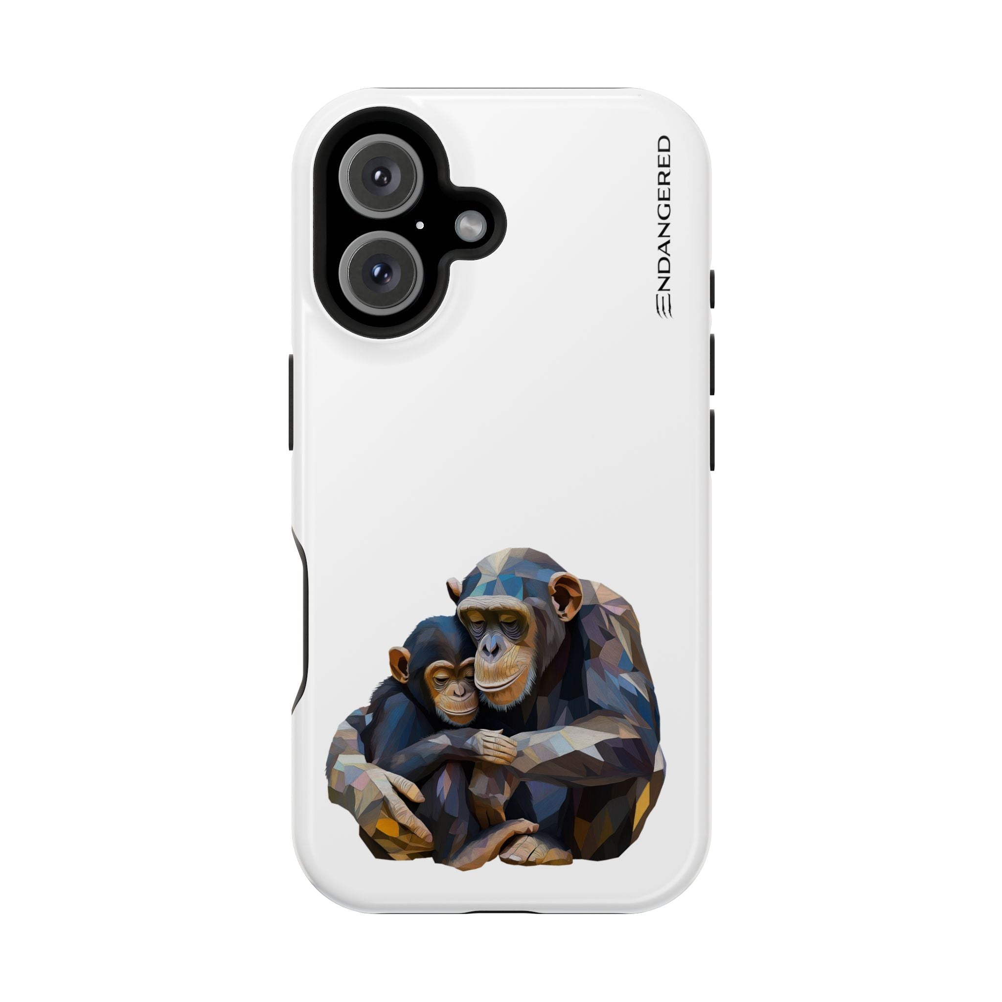 Cute Chimpanzee Phone Case - Durable Magnetic Tough Case for iPhone