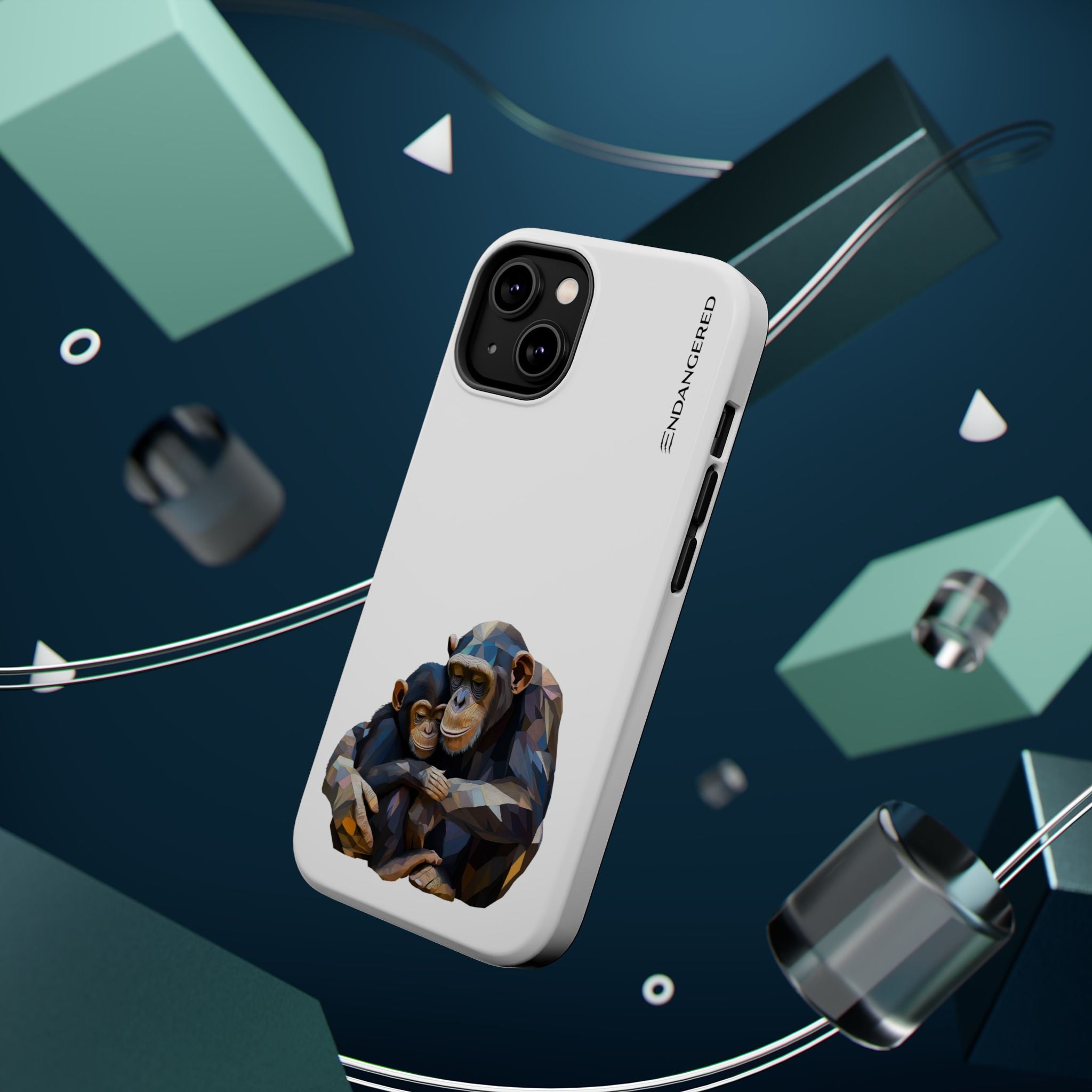 Cute Chimpanzee Phone Case - Durable Magnetic Tough Case for iPhone