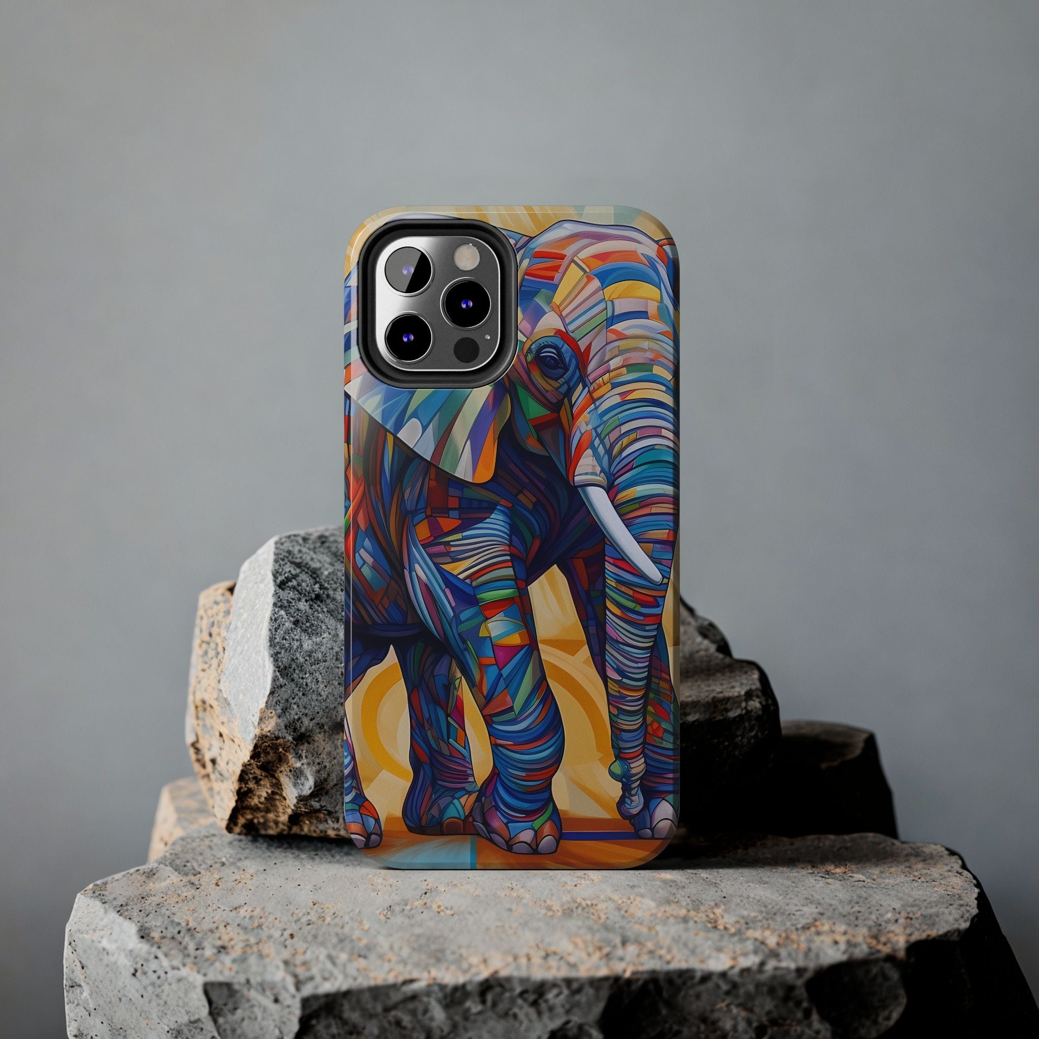 Elephant Kaleidoscope: Colorful Tough iPhone Cases