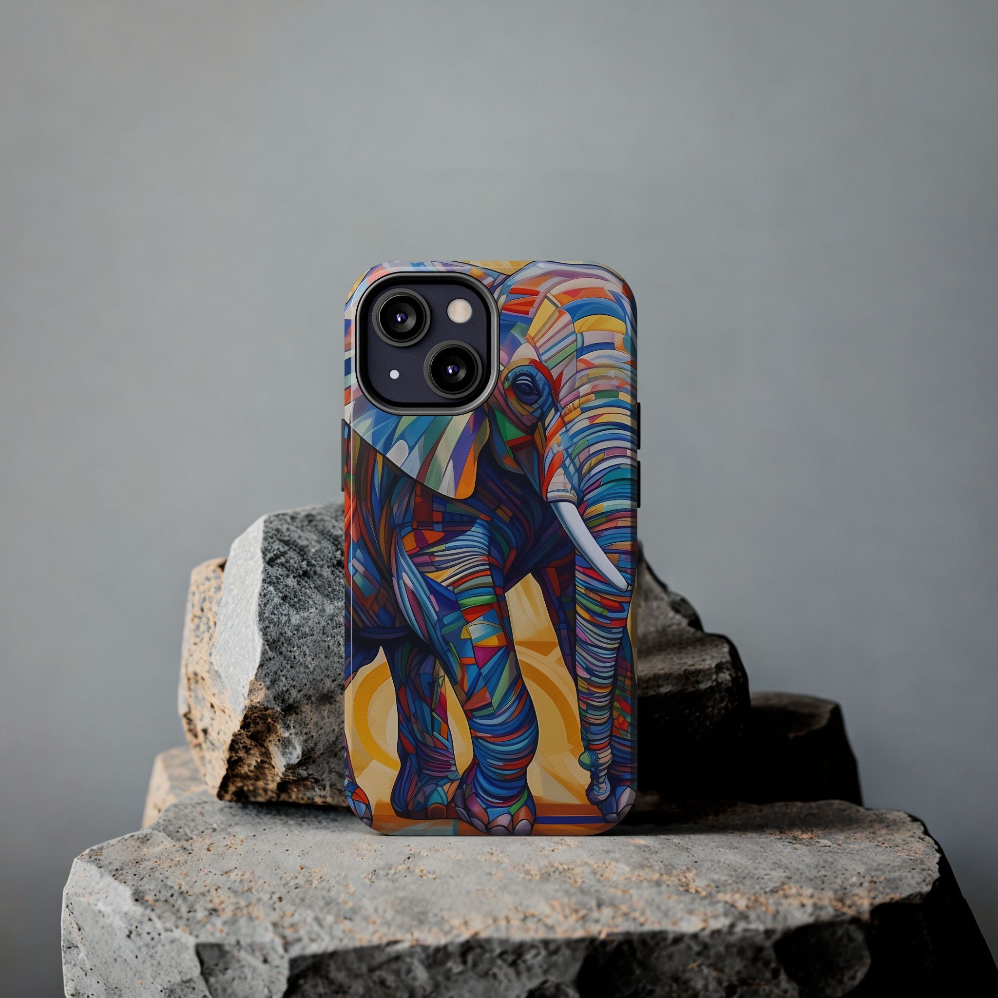 Elephant Kaleidoscope: Colorful Tough iPhone Cases