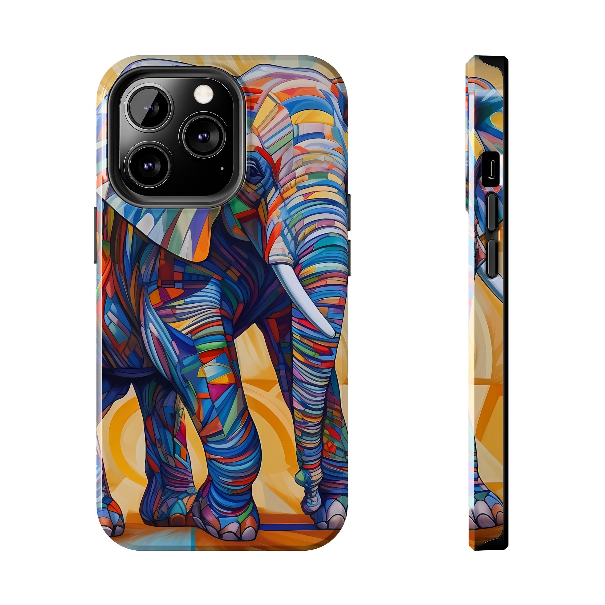 Elephant Kaleidoscope: Colorful Tough iPhone Cases