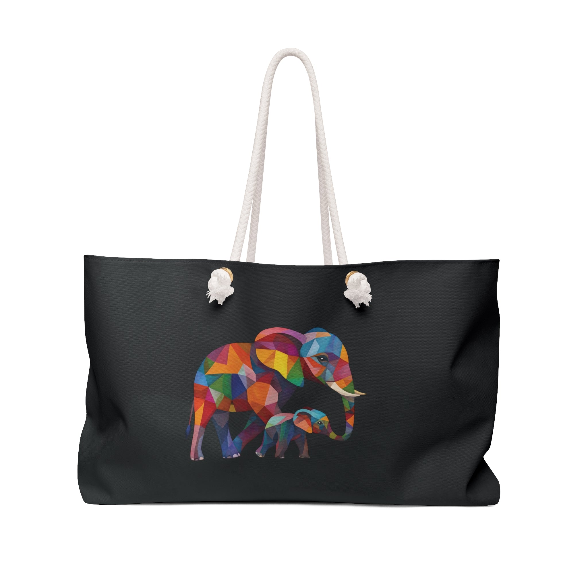Colorful Elephant Thank You Weekender Bag - Perfect Gift for Her