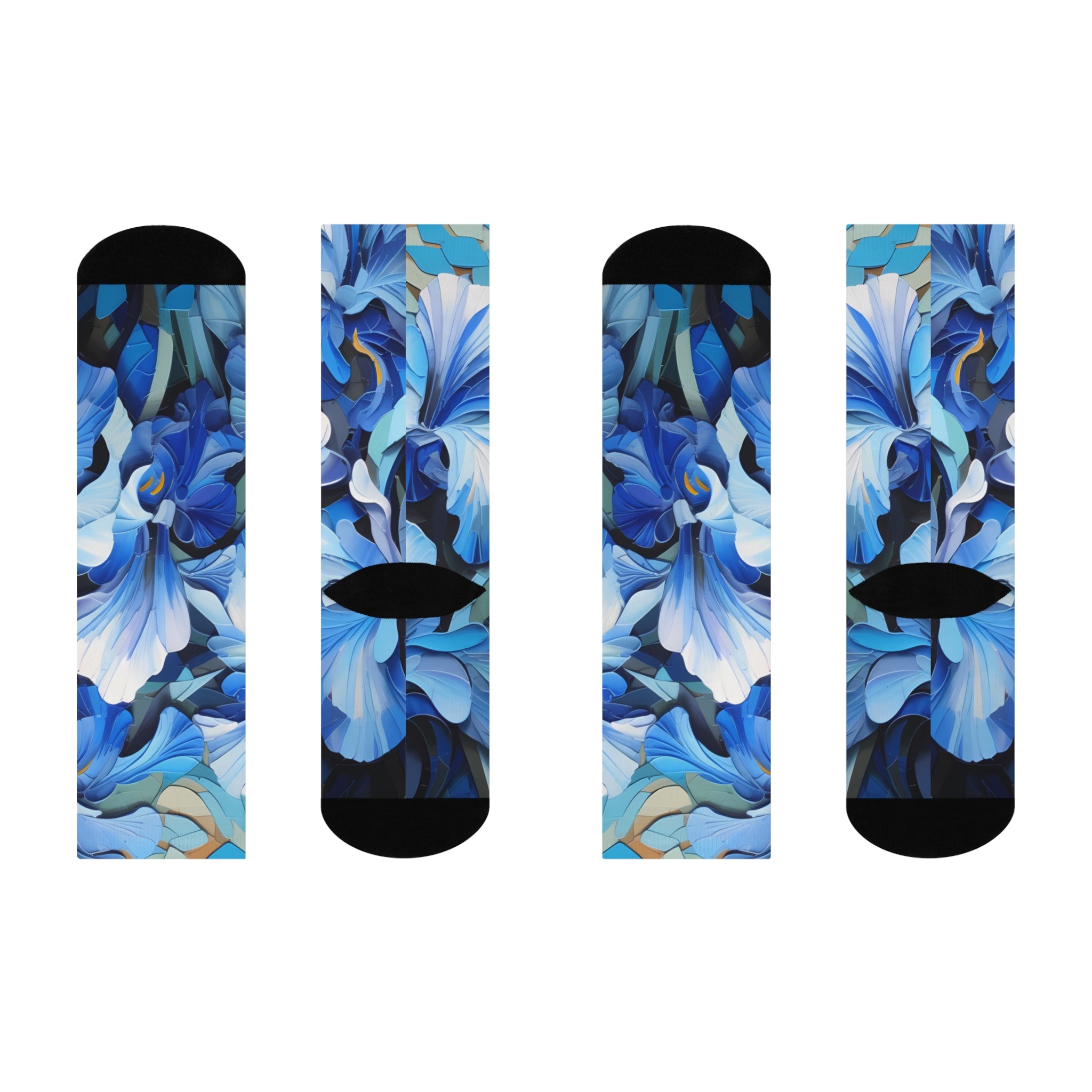 Blue Bliss: Stylish Floral Socks for Flower Enthusiasts