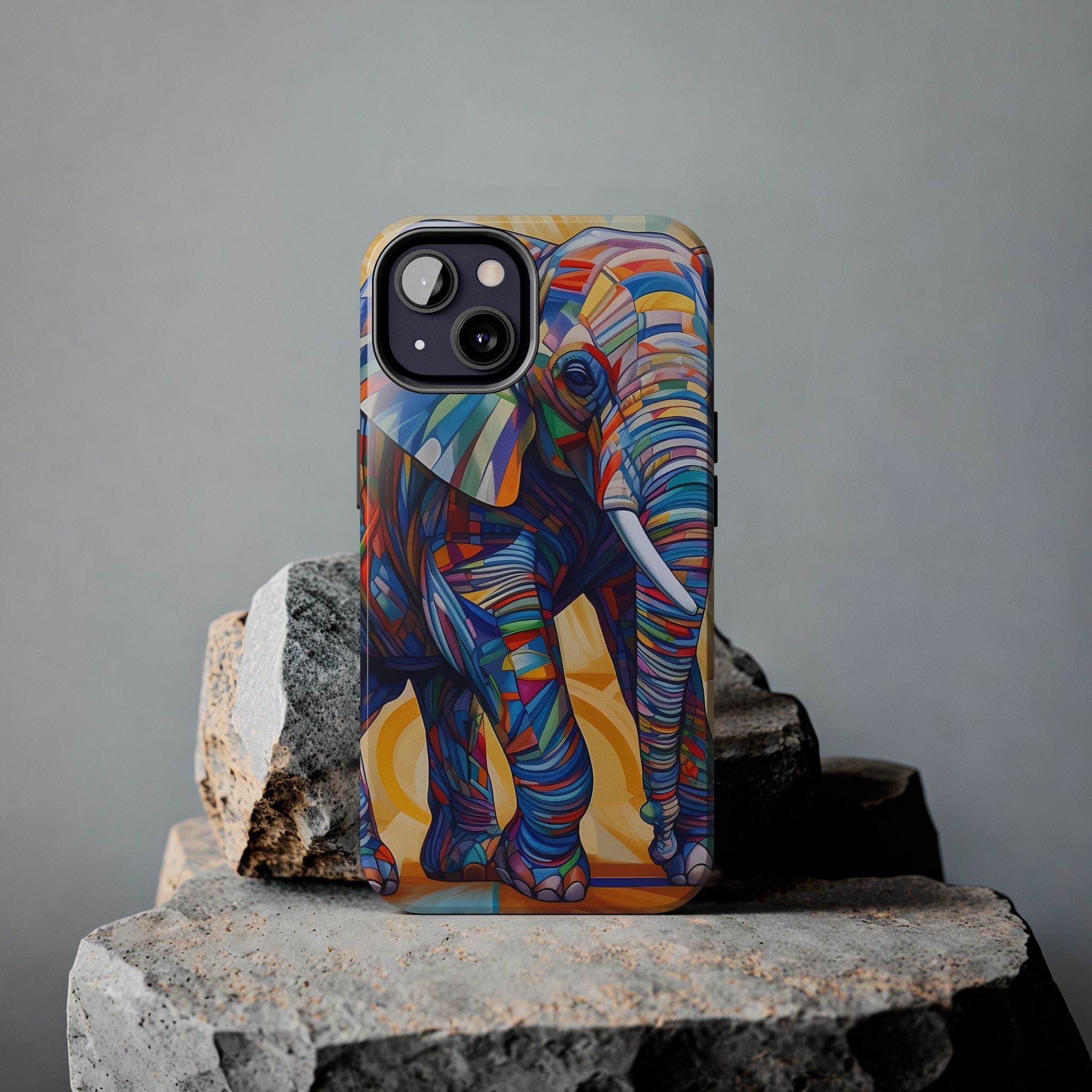 Elephant Kaleidoscope: Colorful Tough iPhone Cases