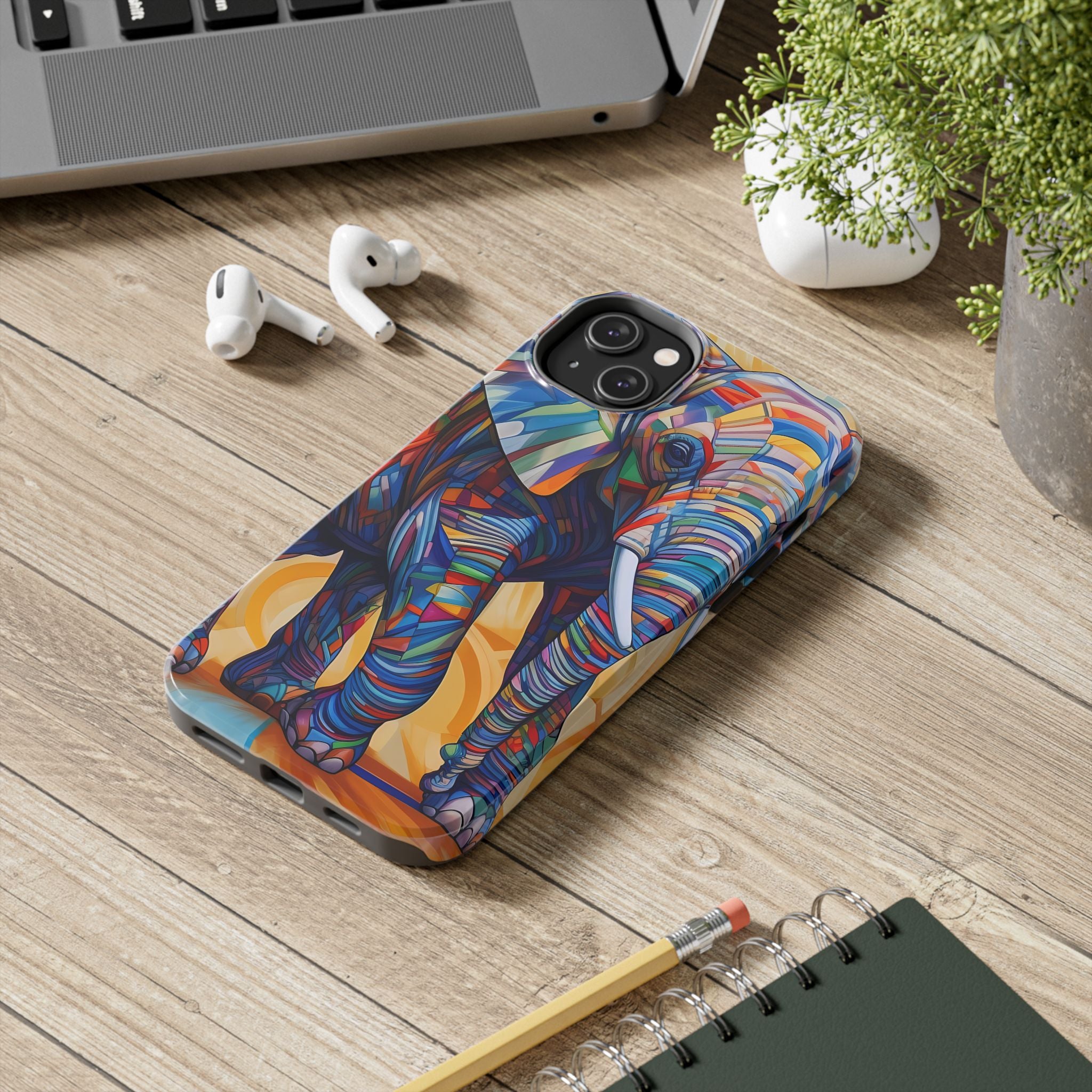 Elephant Kaleidoscope: Colorful Tough iPhone Cases