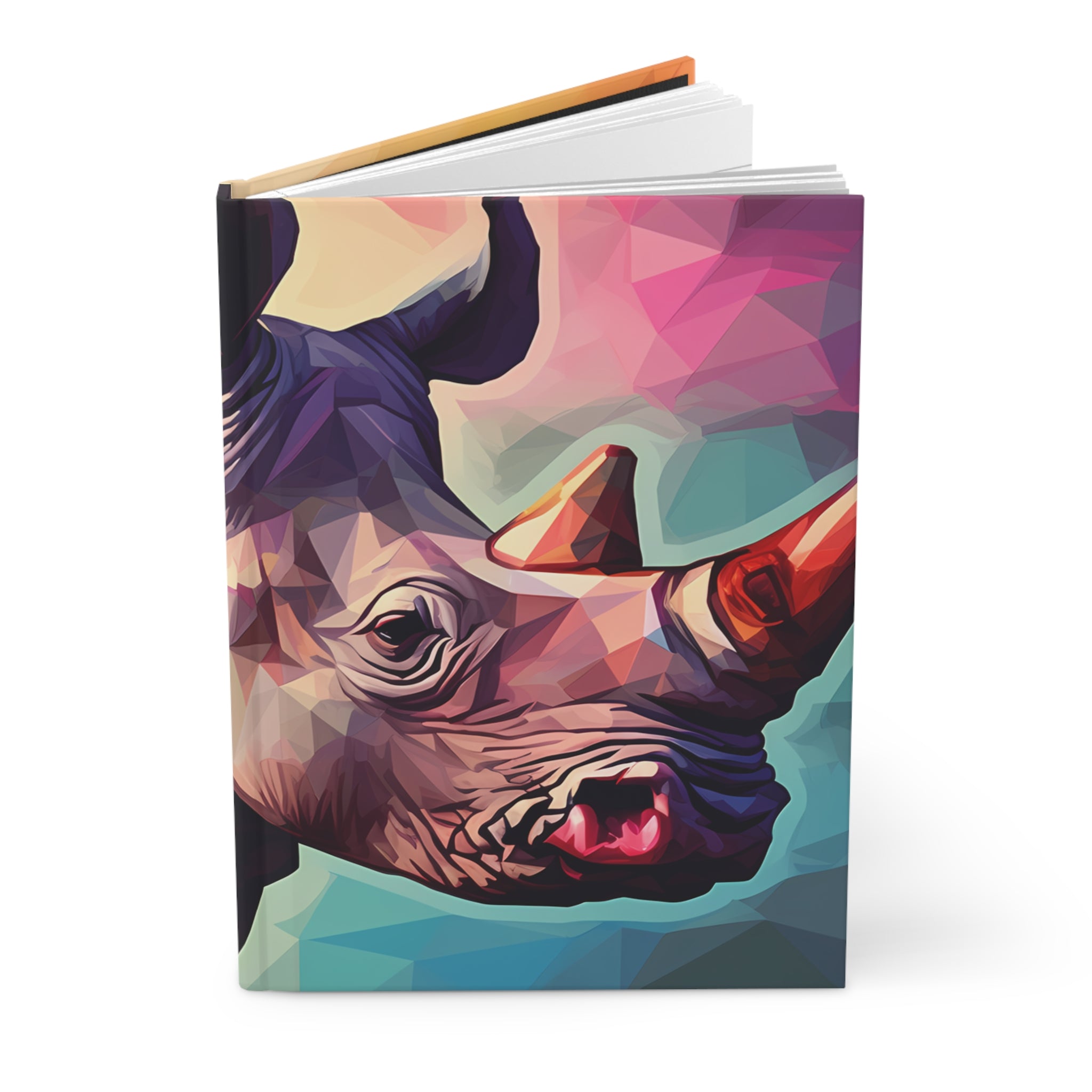 Rhino Renaissance: Unleash your Creativity with a Rhino Hardcover Journal! (5.75"x8" 150 lined pages)