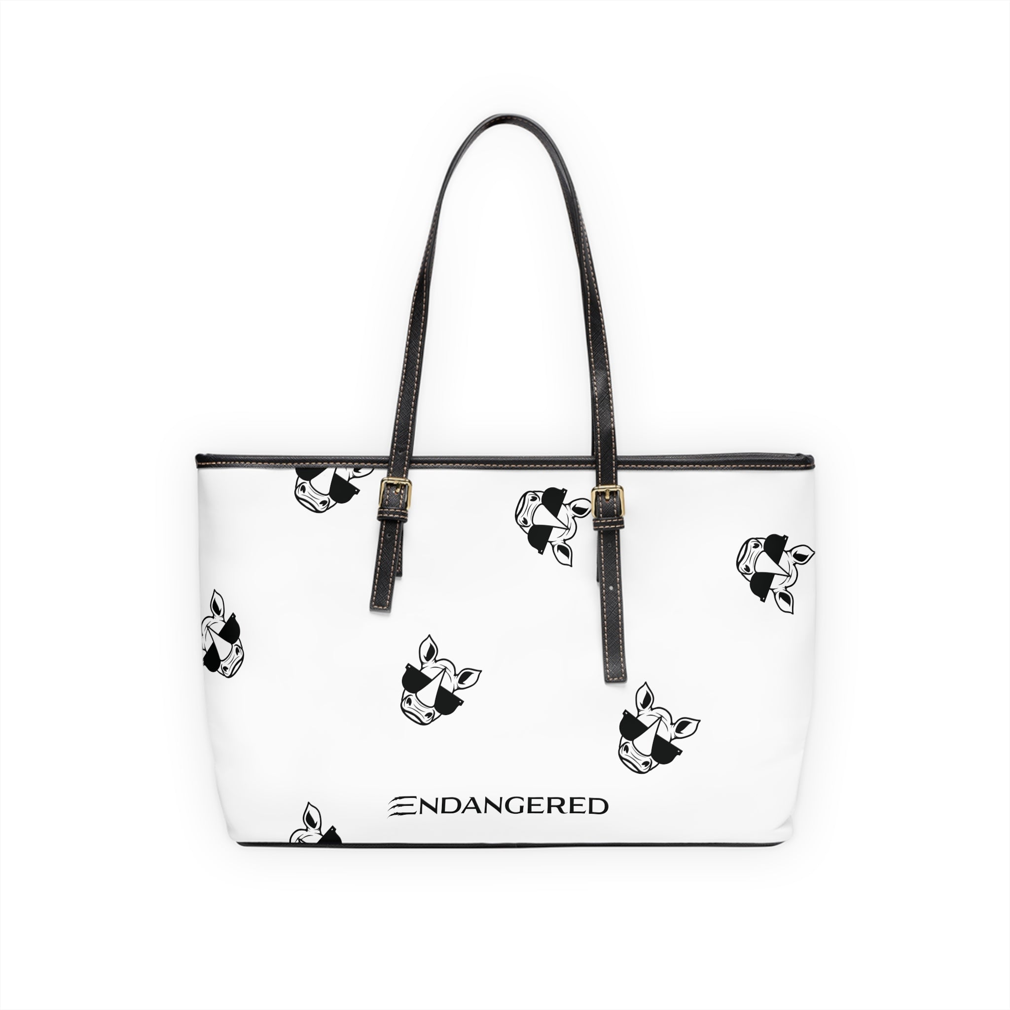 Coolest Mom on Ice PU Leather Shoulder Bag - Stylish Tote for Animal Lovers