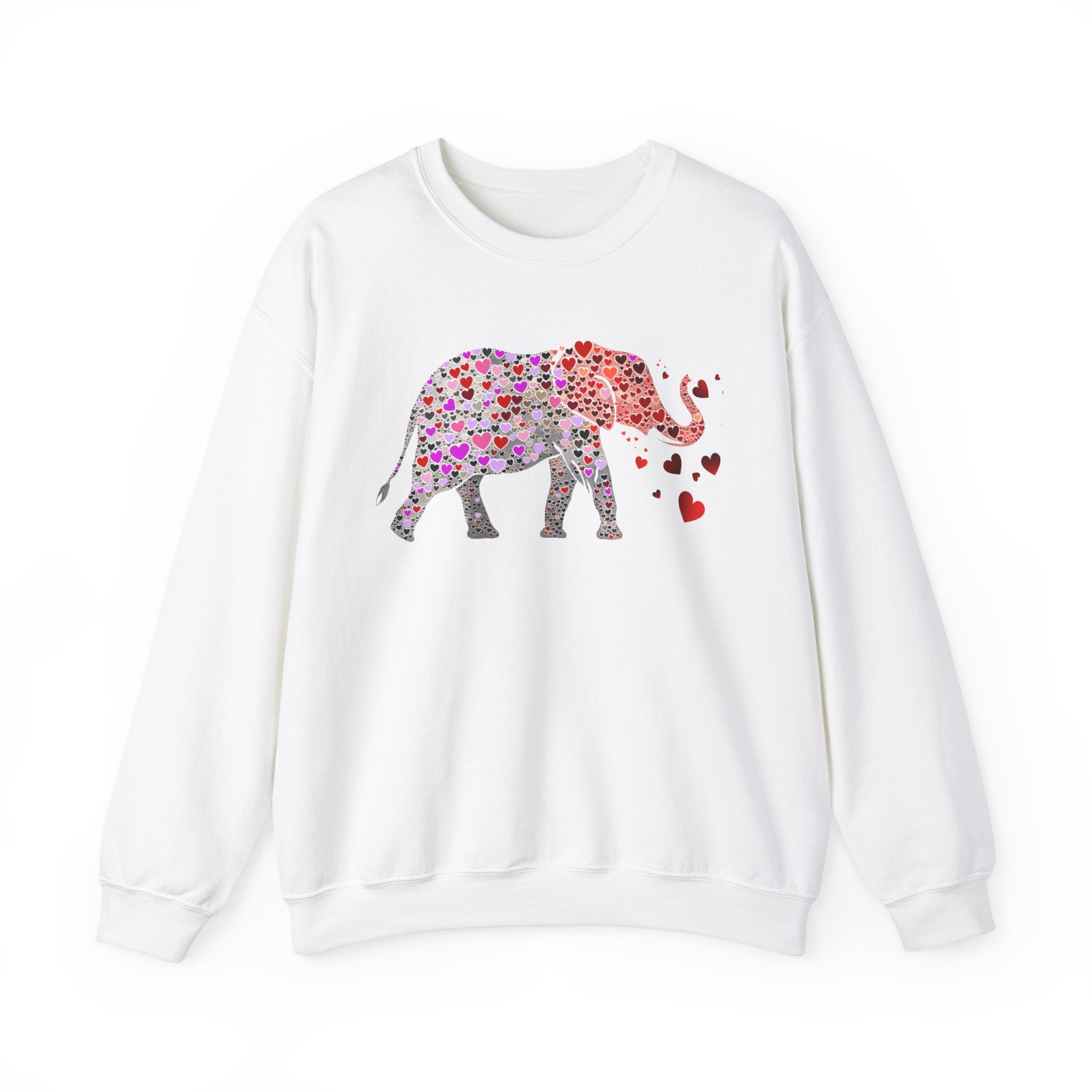 Love Our Elephants Sweatshirt – Unisex Heavy Blend™ Crewneck, Endangered Awareness Design