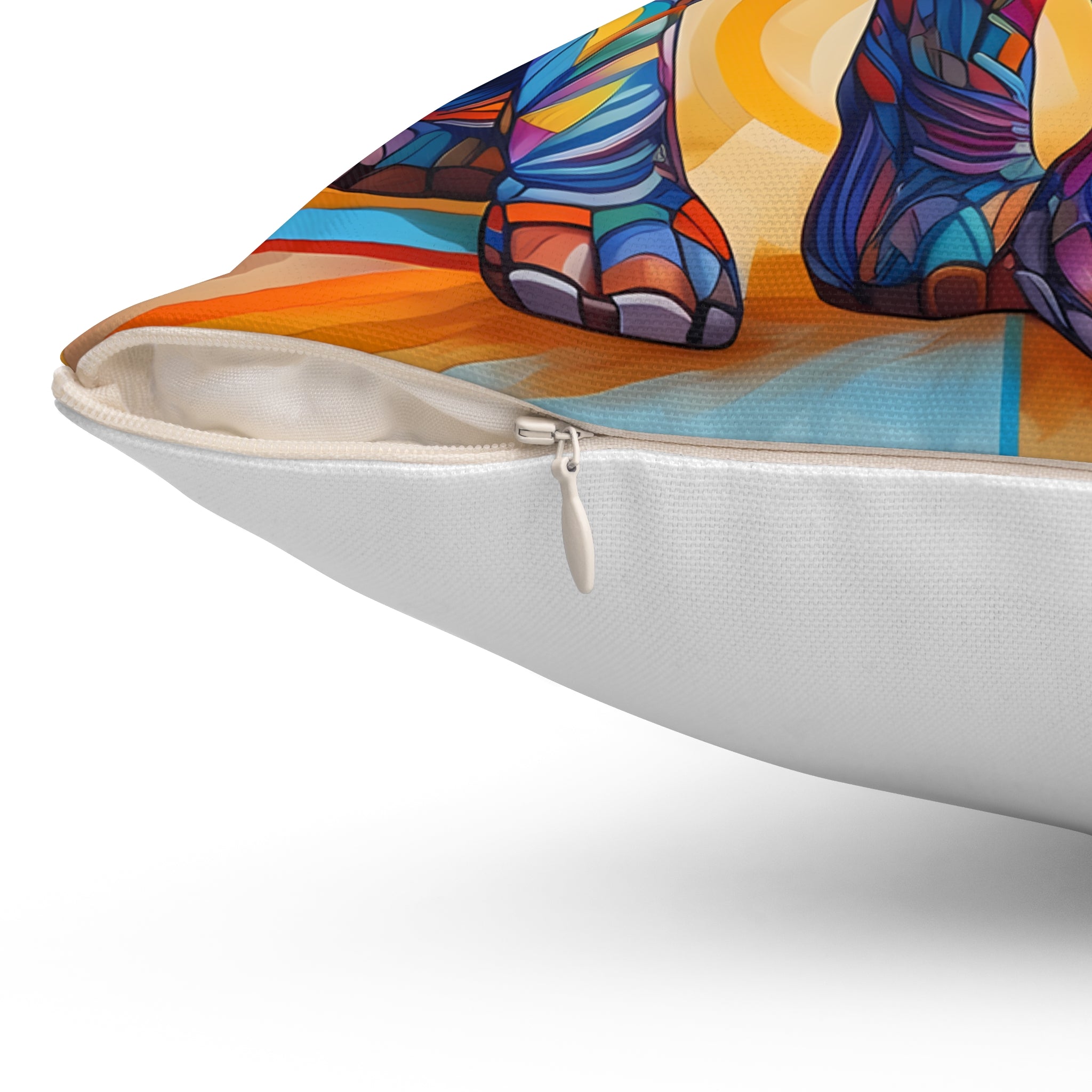 Whimsical Wonders: Colorful Elephant Pillow