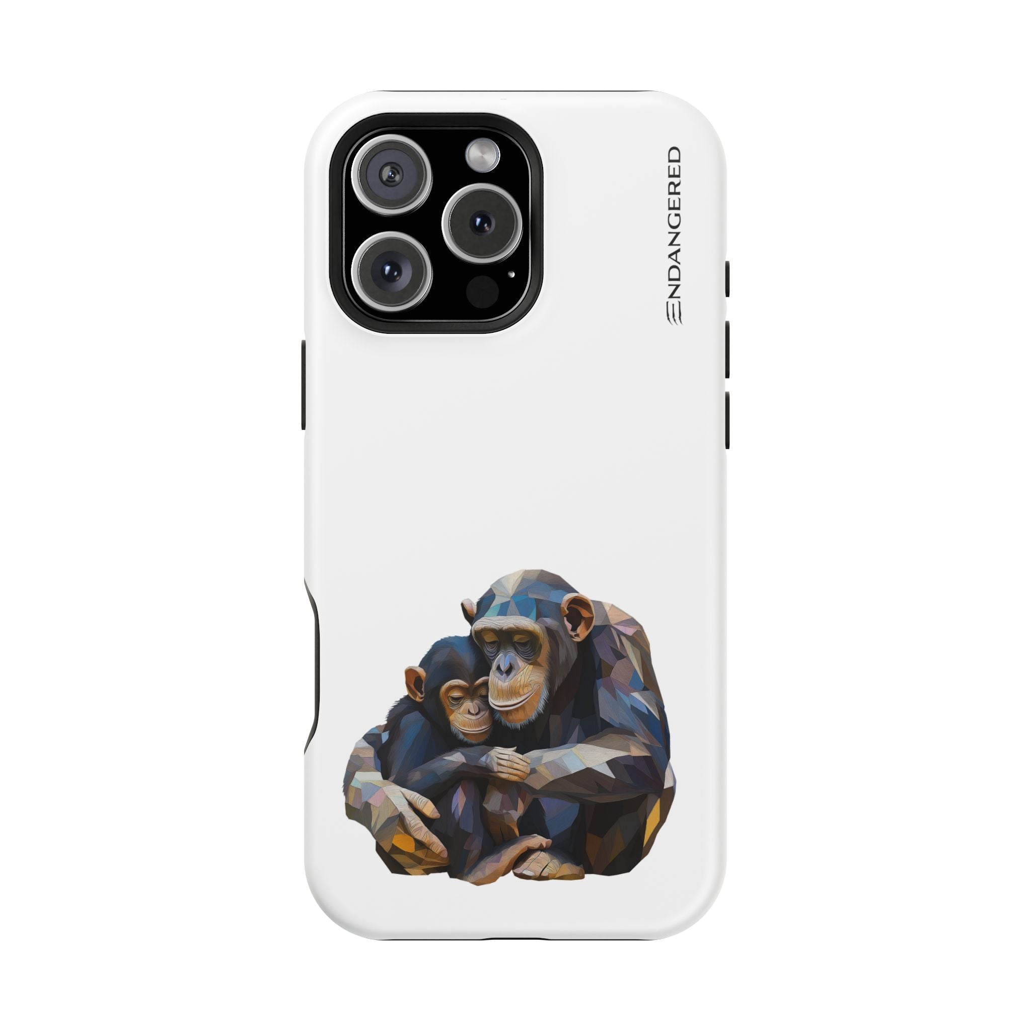 Cute Chimpanzee Phone Case - Durable Magnetic Tough Case for iPhone