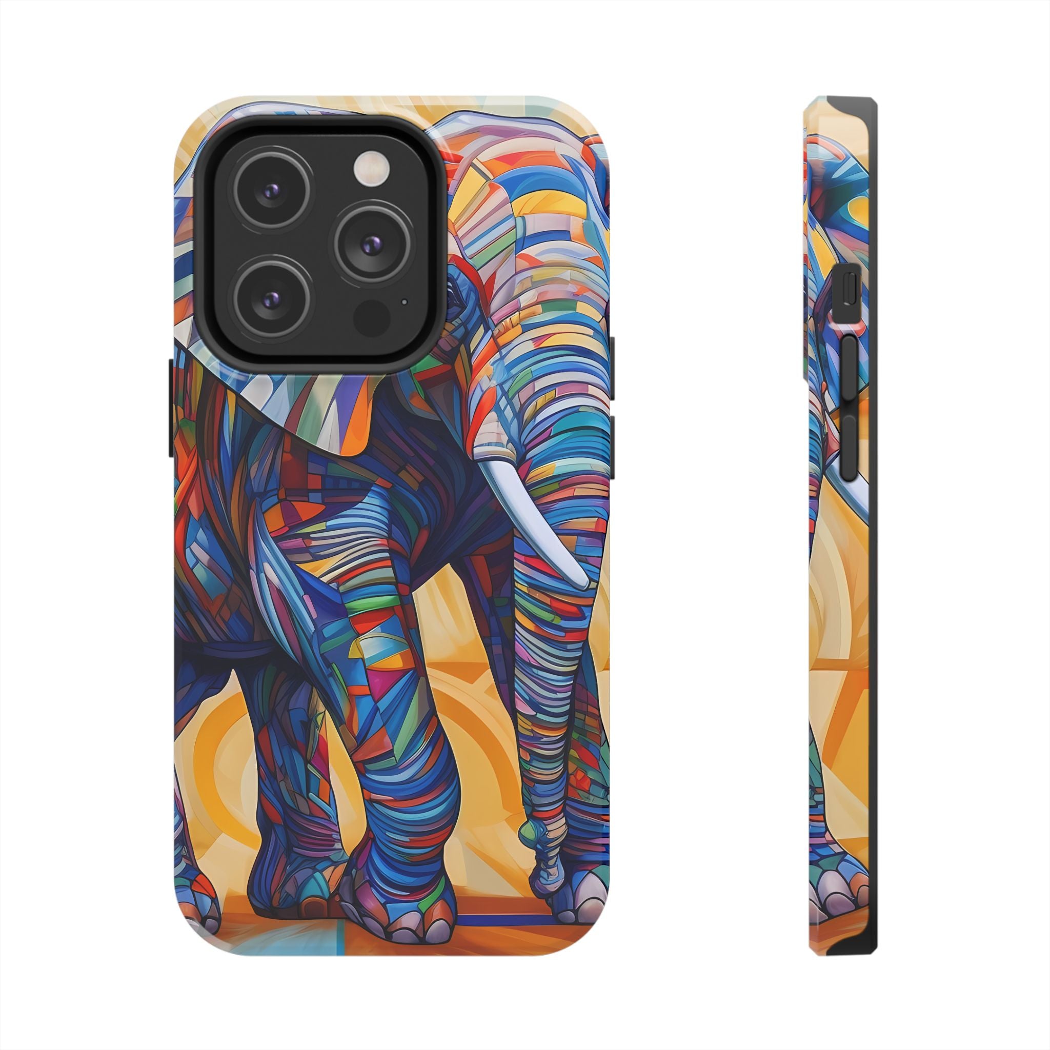 Elephant Kaleidoscope: Colorful Tough iPhone Cases