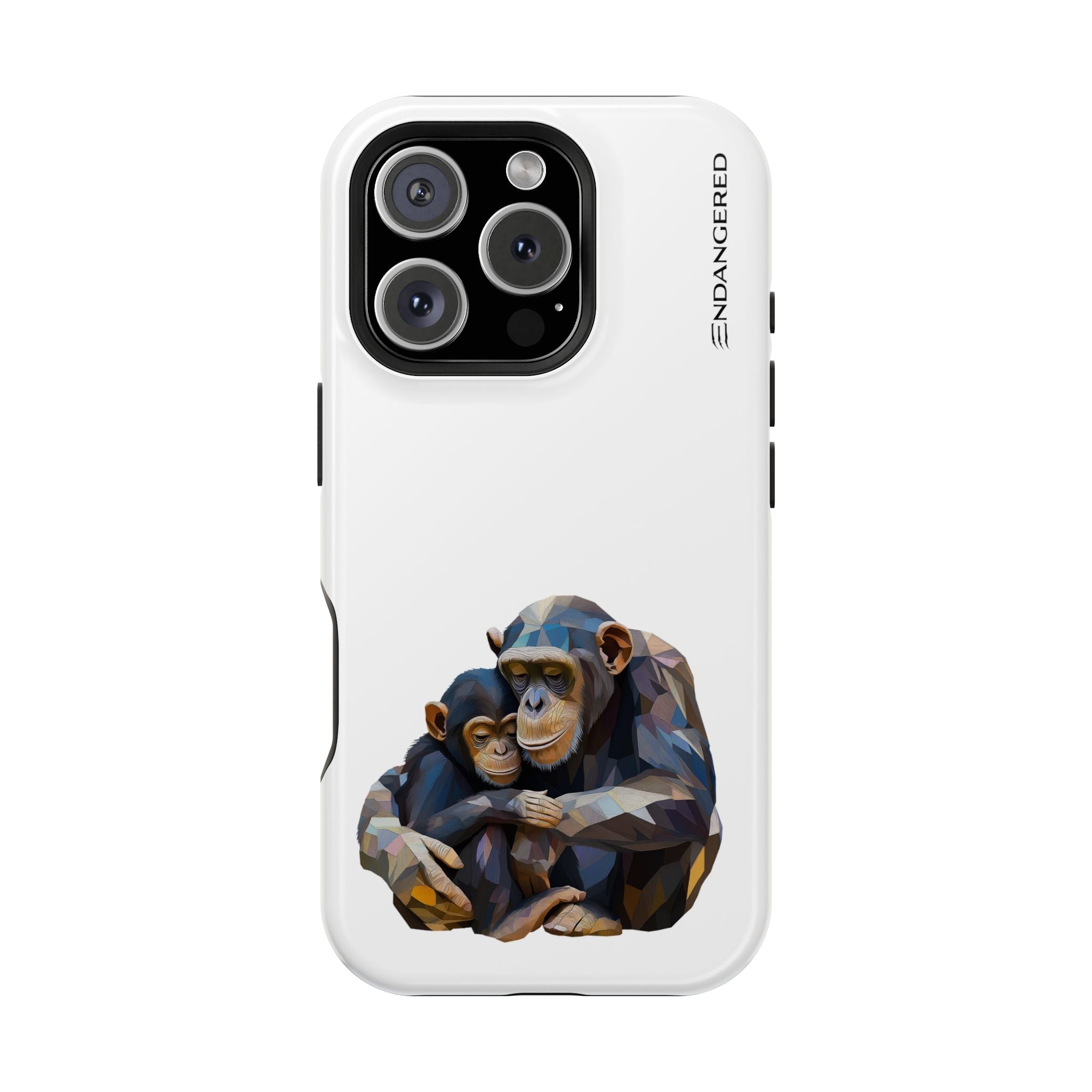 Cute Chimpanzee Phone Case - Durable Magnetic Tough Case for iPhone
