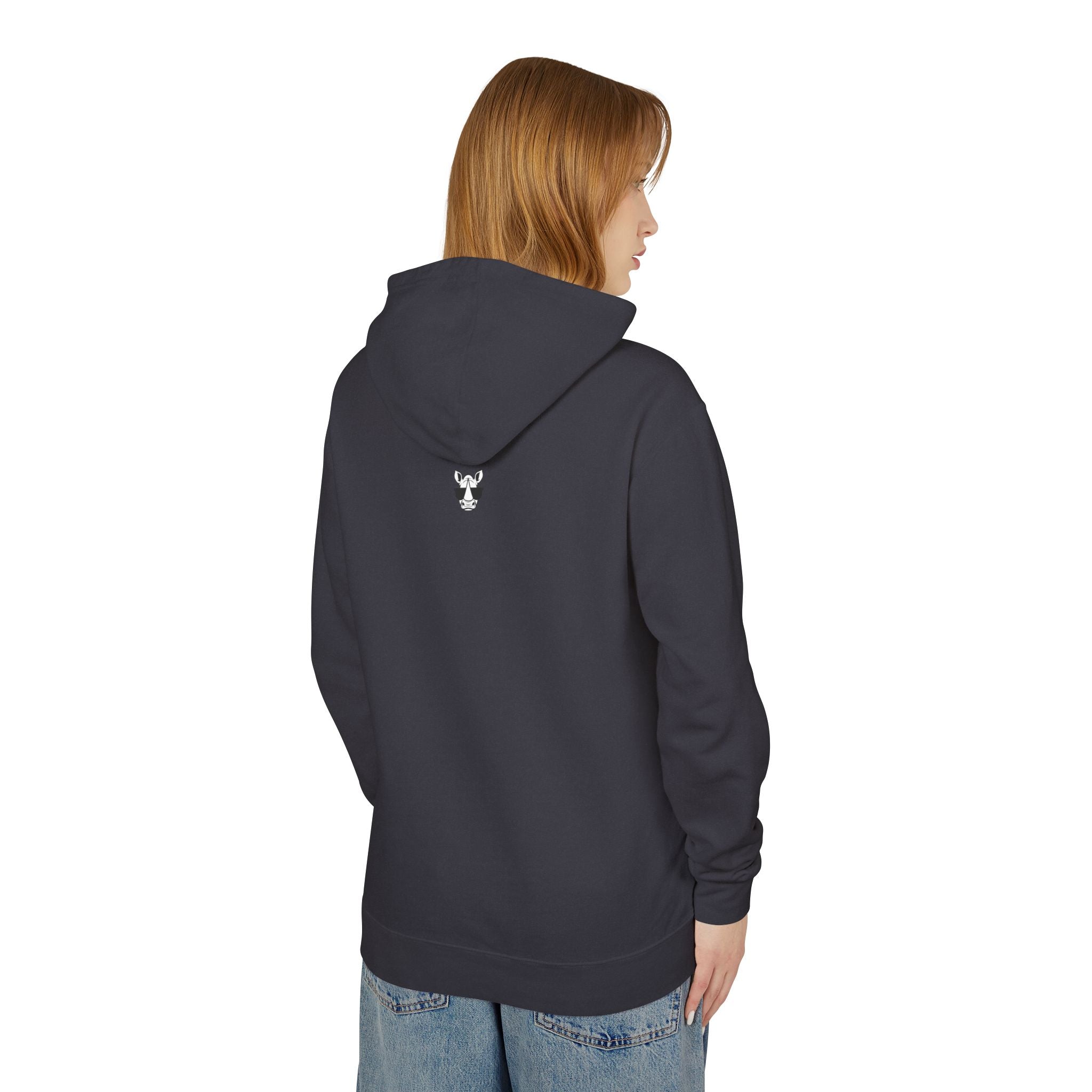 Gorilla Trio - Unisex Lightweight Hooded Sweatshirt - Eco-Friendly Animal Art