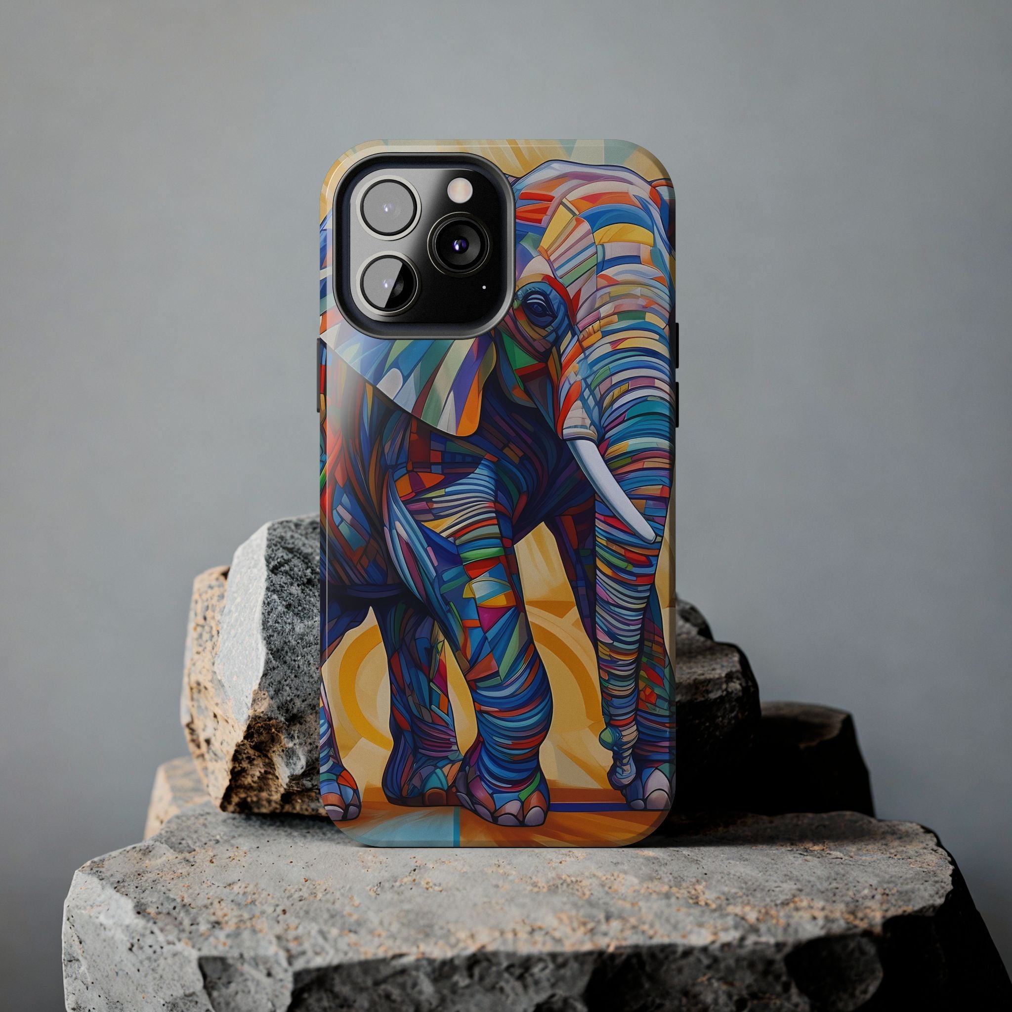 Elephant Kaleidoscope: Colorful Tough iPhone Cases