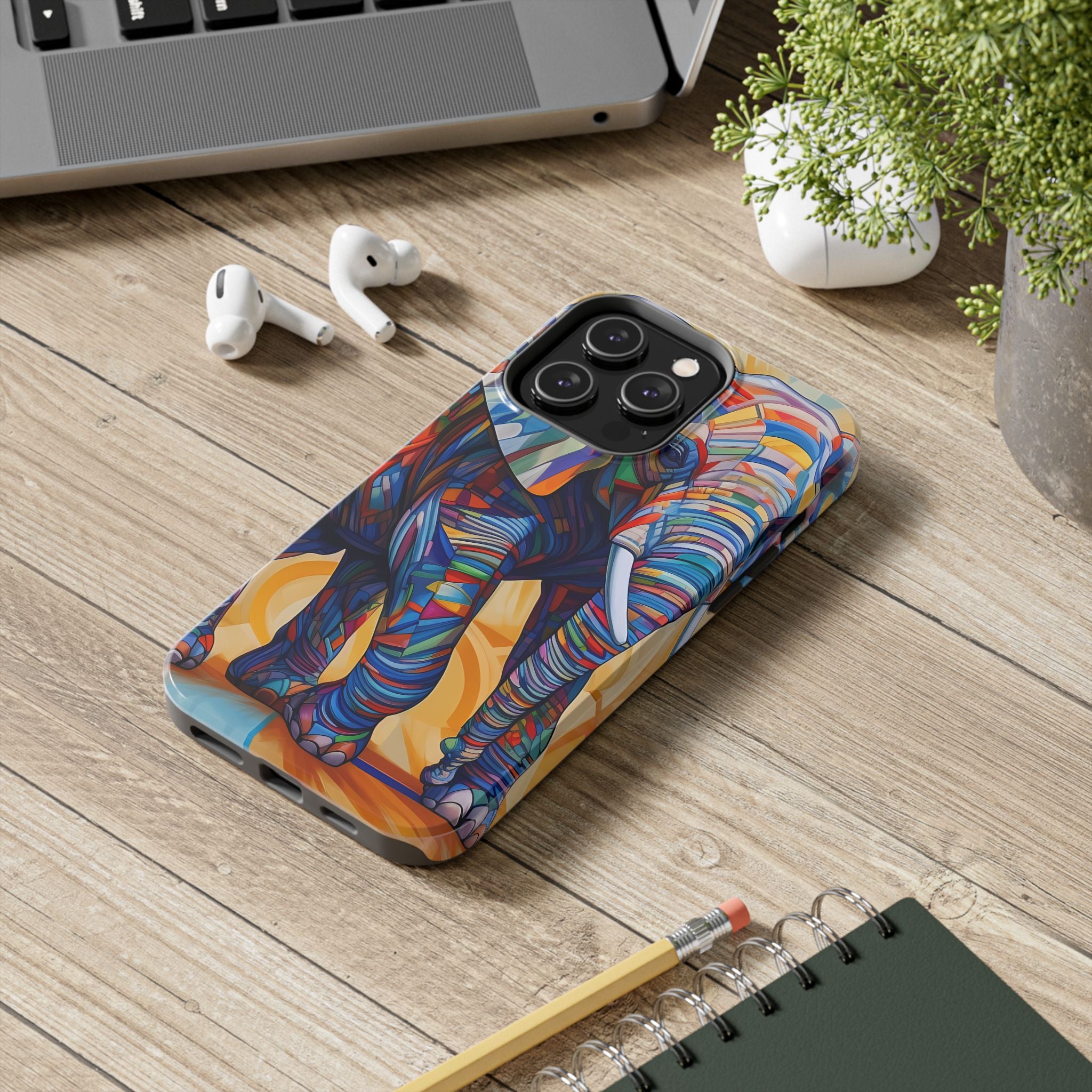 Elephant Kaleidoscope: Colorful Tough iPhone Cases