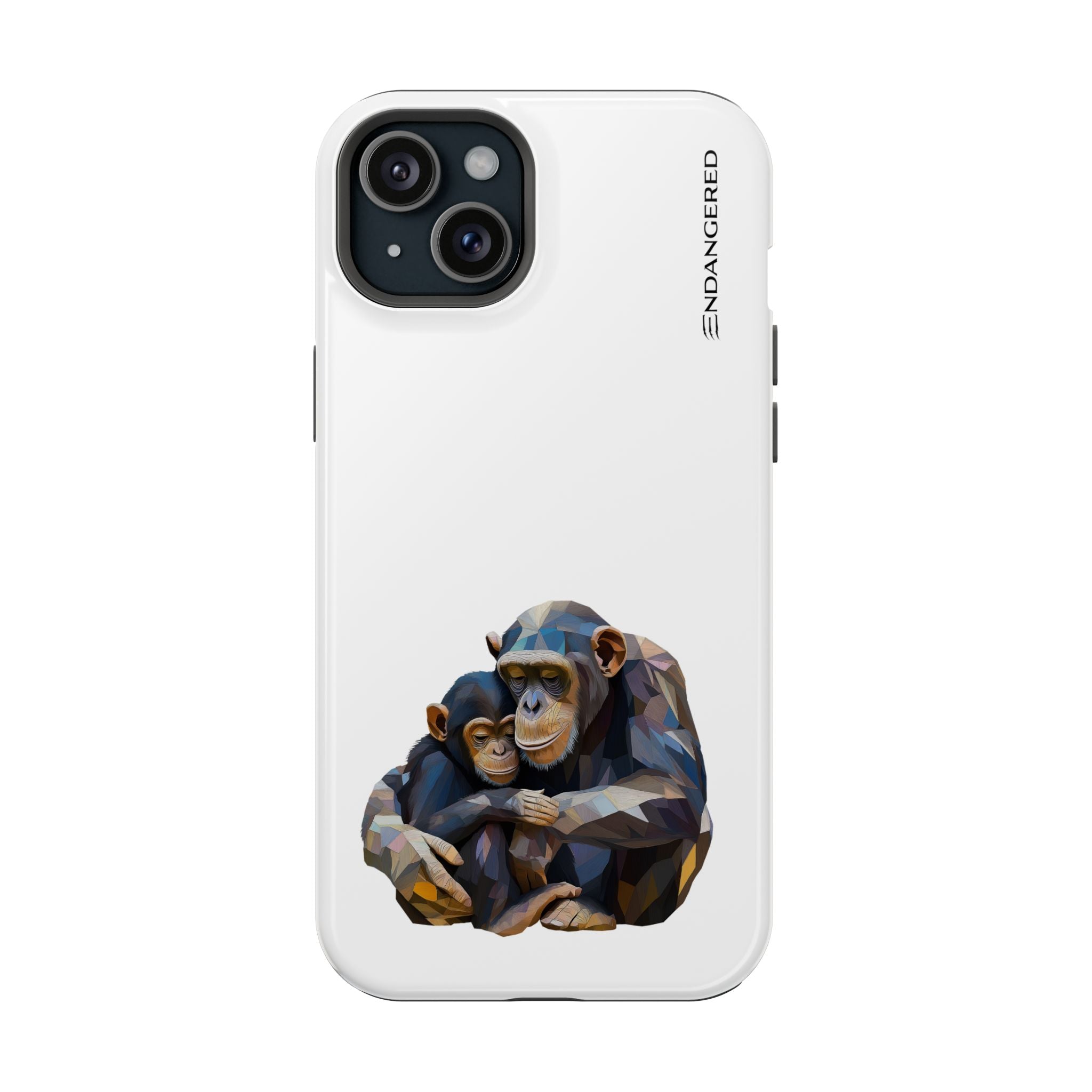 Cute Chimpanzee Phone Case - Durable Magnetic Tough Case for iPhone