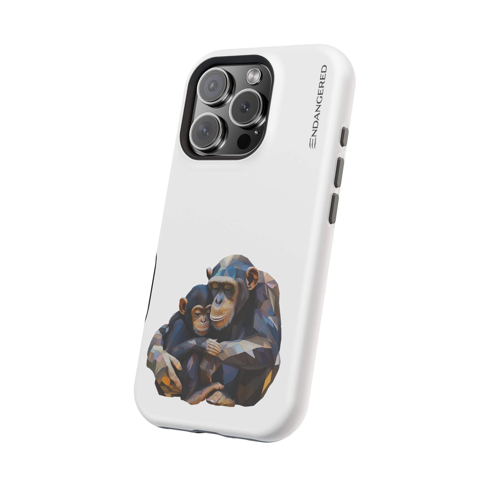Cute Chimpanzee Phone Case - Durable Magnetic Tough Case for iPhone