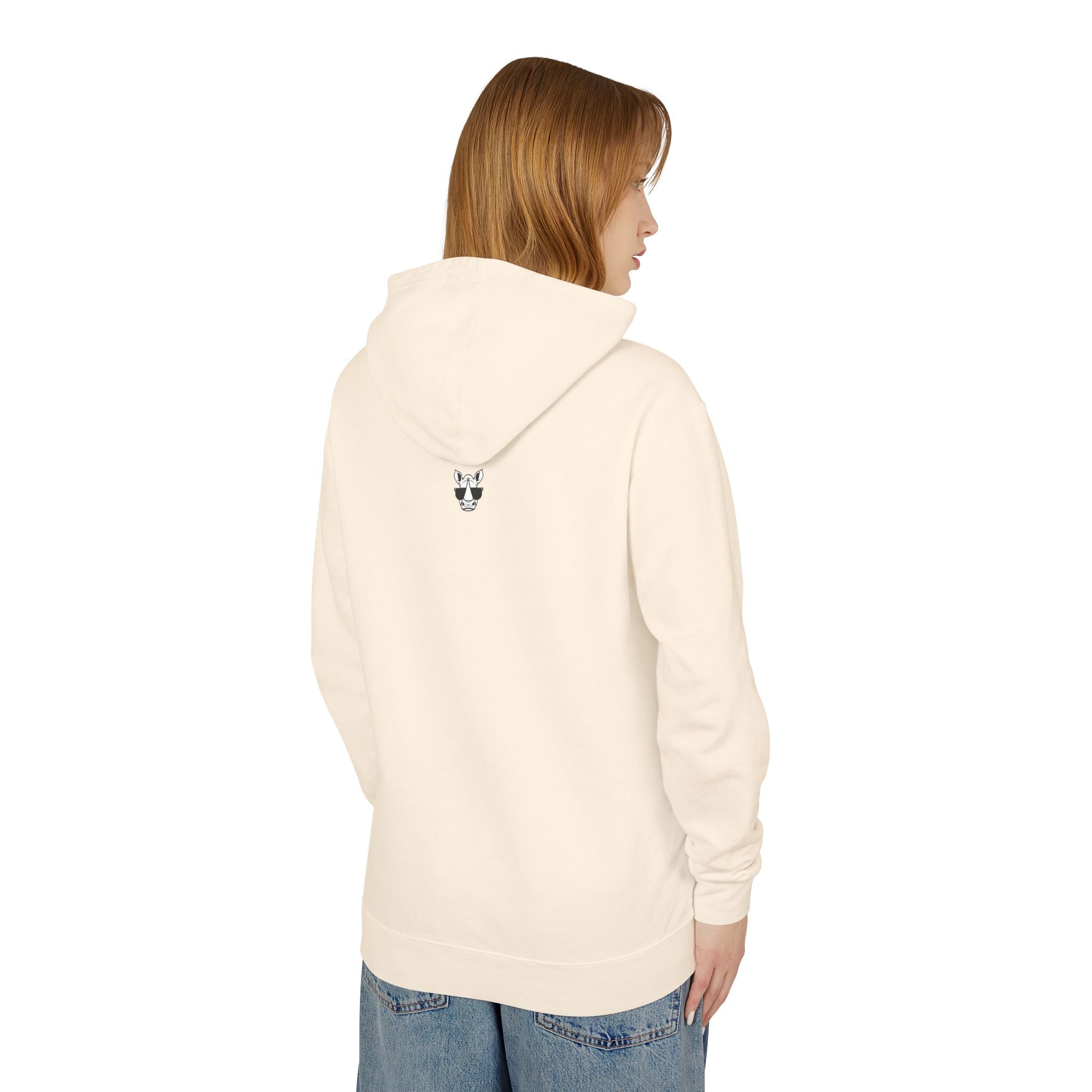 Gorilla Trio - Unisex Lightweight Hooded Sweatshirt - Eco-Friendly Animal Art