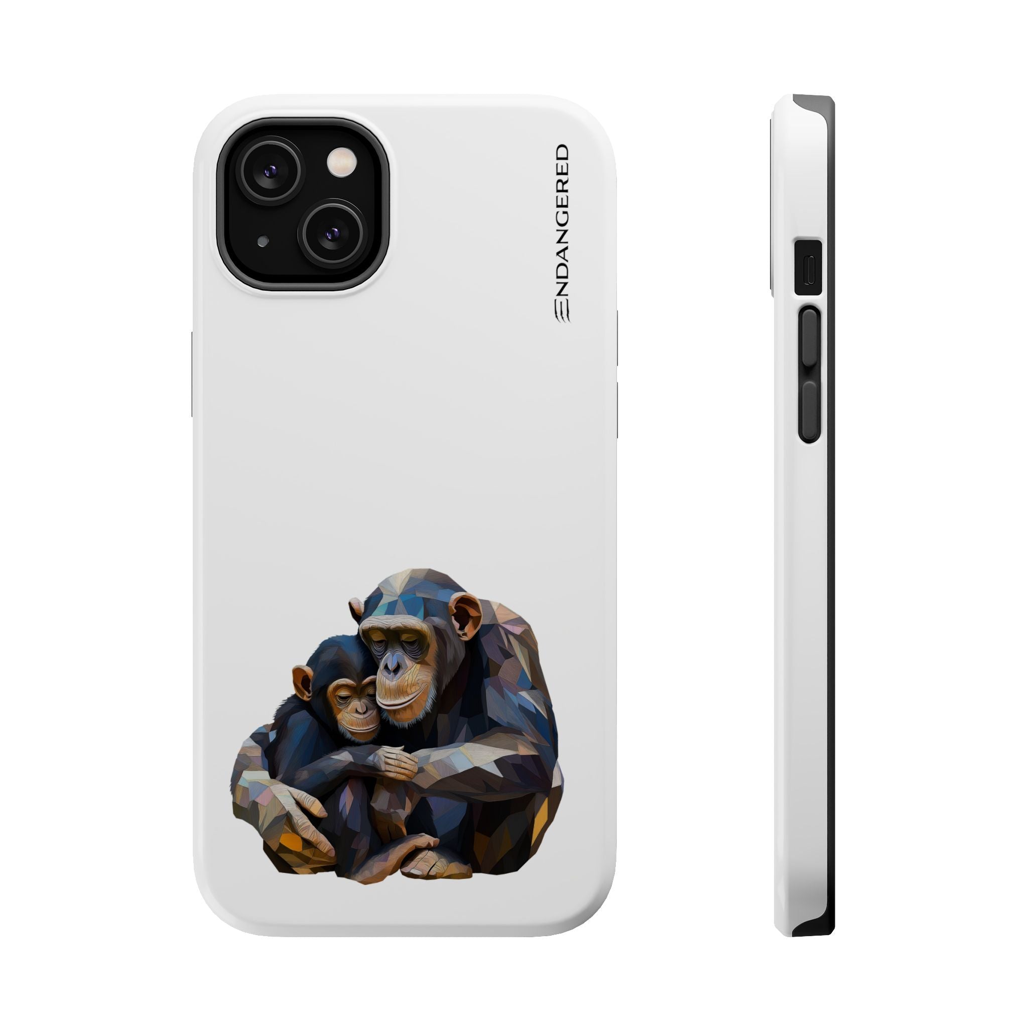 Cute Chimpanzee Phone Case - Durable Magnetic Tough Case for iPhone