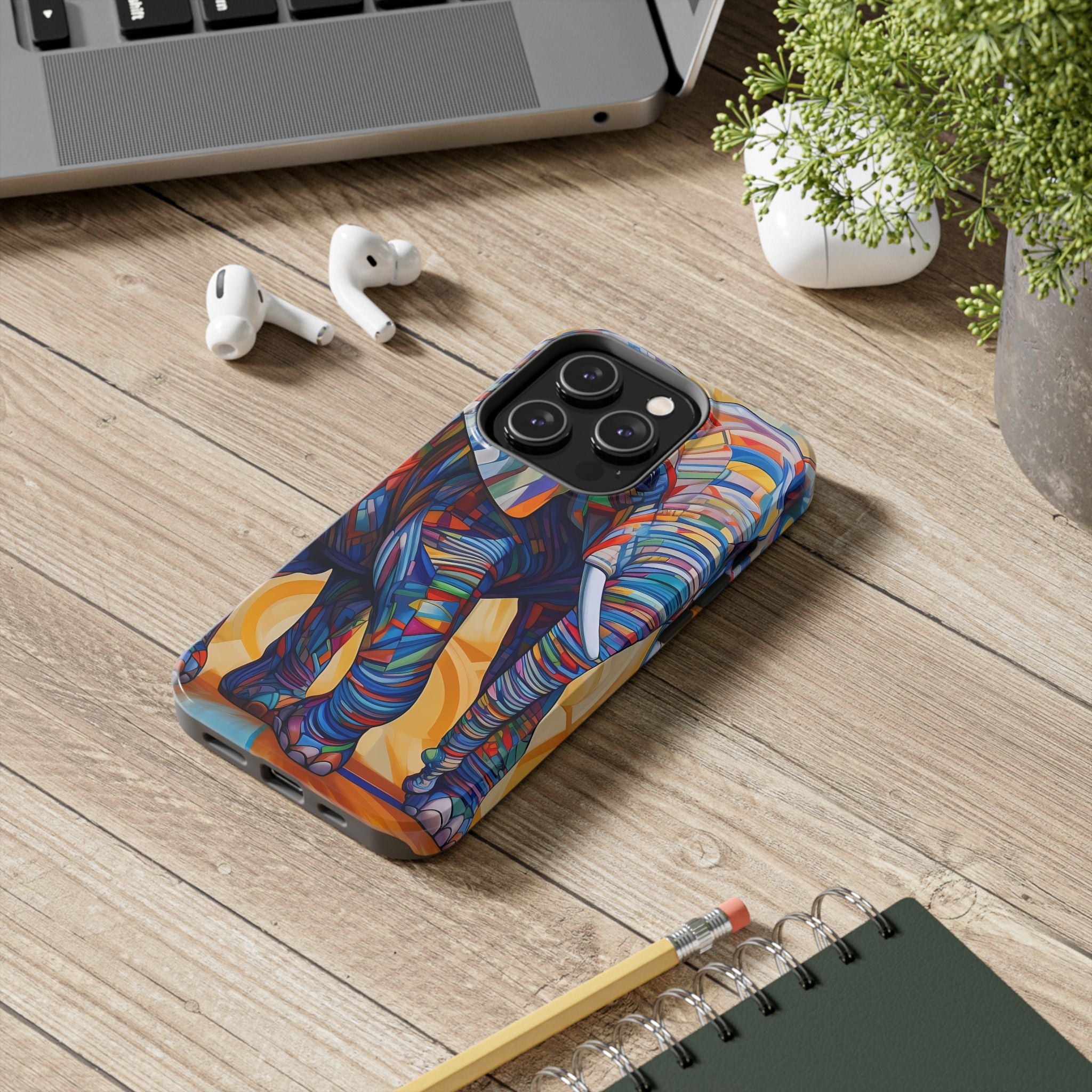 Elephant Kaleidoscope: Colorful Tough iPhone Cases