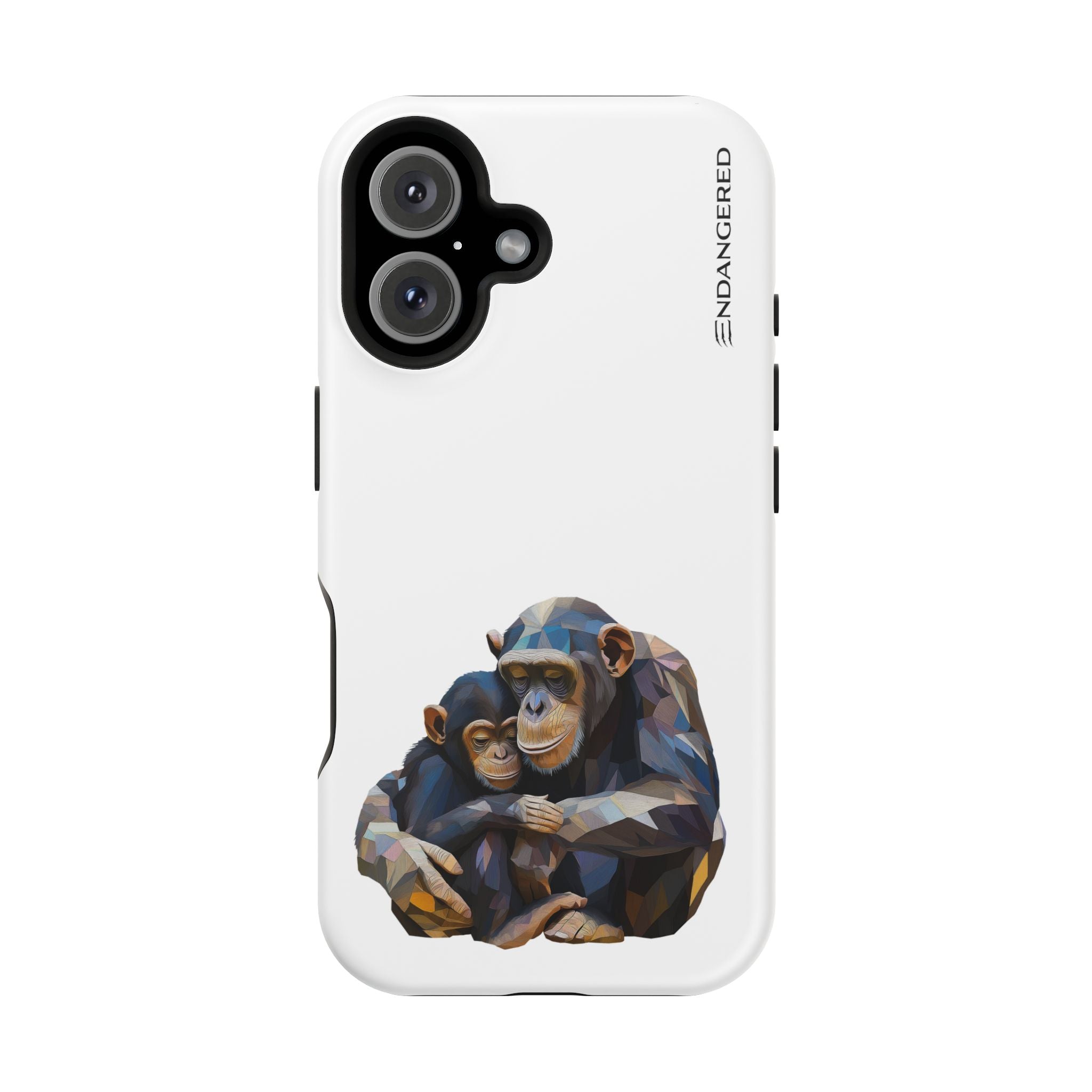 Cute Chimpanzee Phone Case - Durable Magnetic Tough Case for iPhone