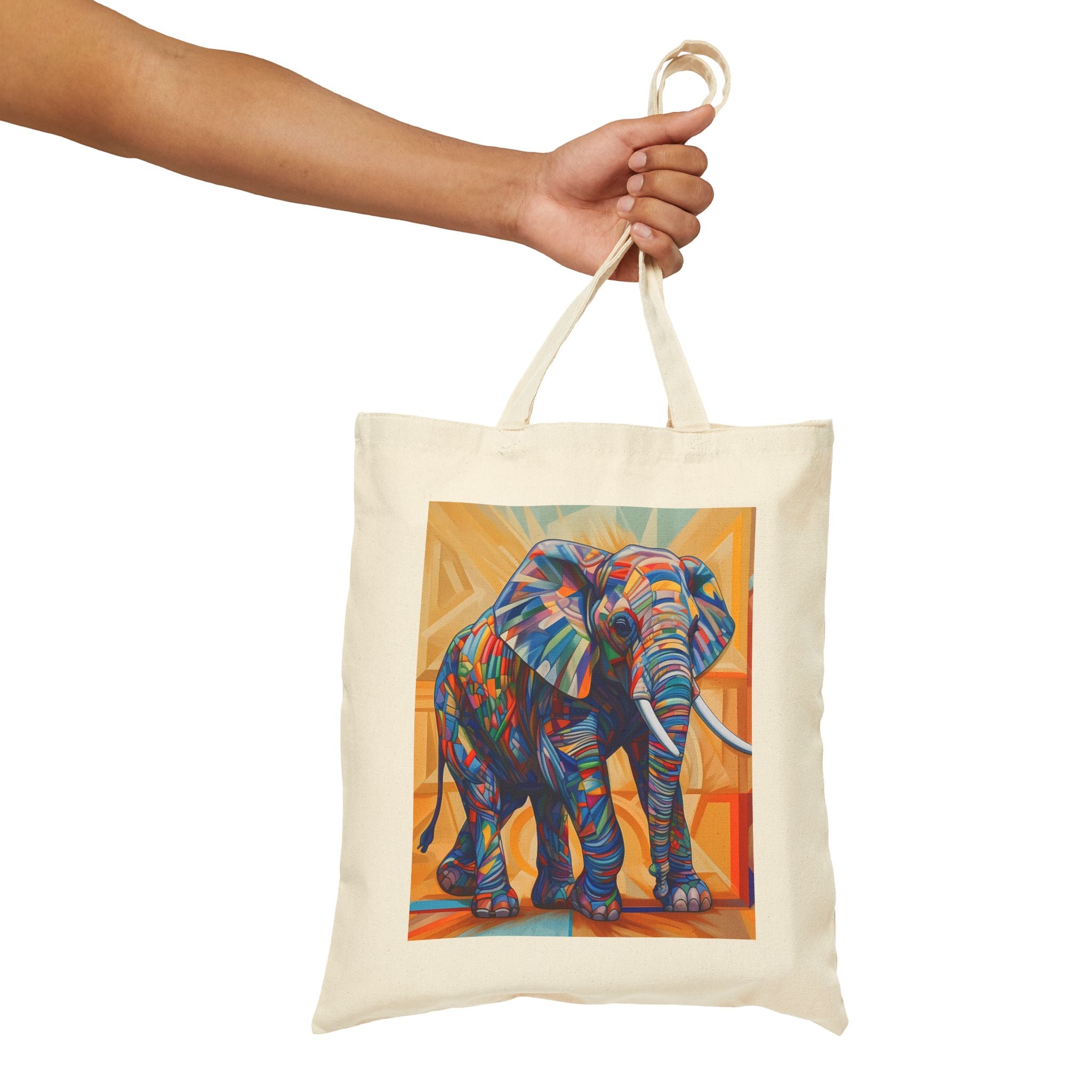 Whimsical Breezes: Colorful Wind Tote Bag