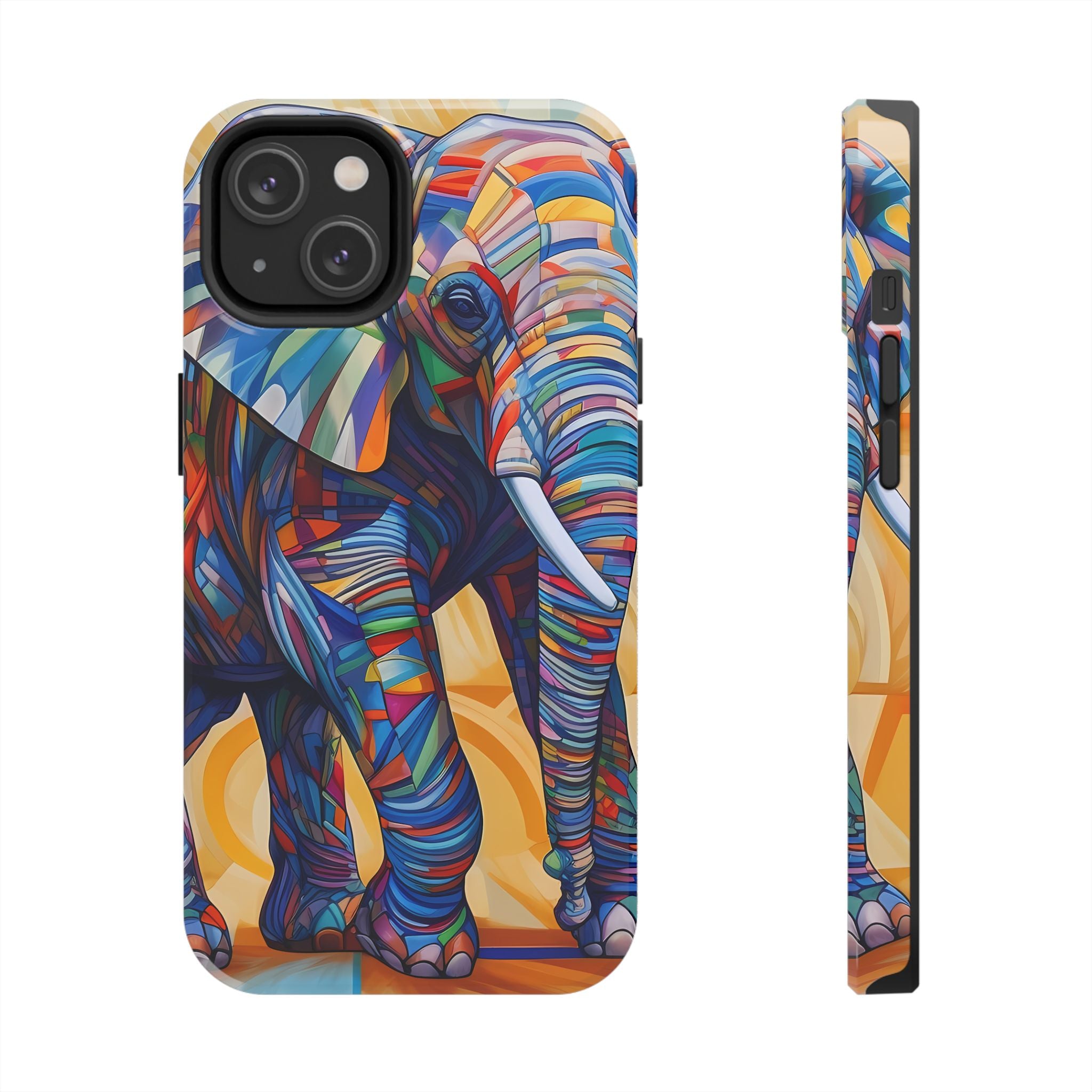 Elephant Kaleidoscope: Colorful Tough iPhone Cases