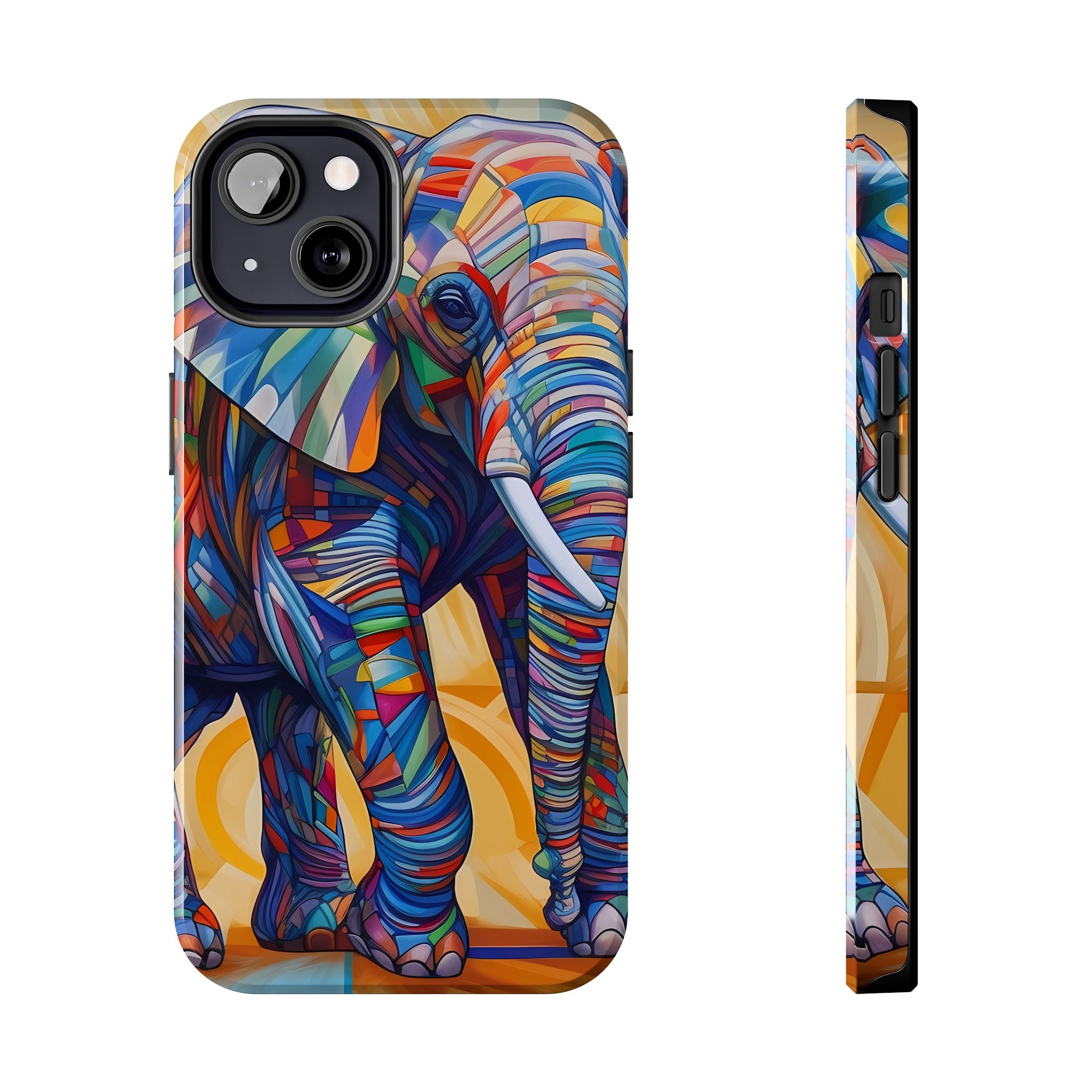 Elephant Kaleidoscope: Colorful Tough iPhone Cases