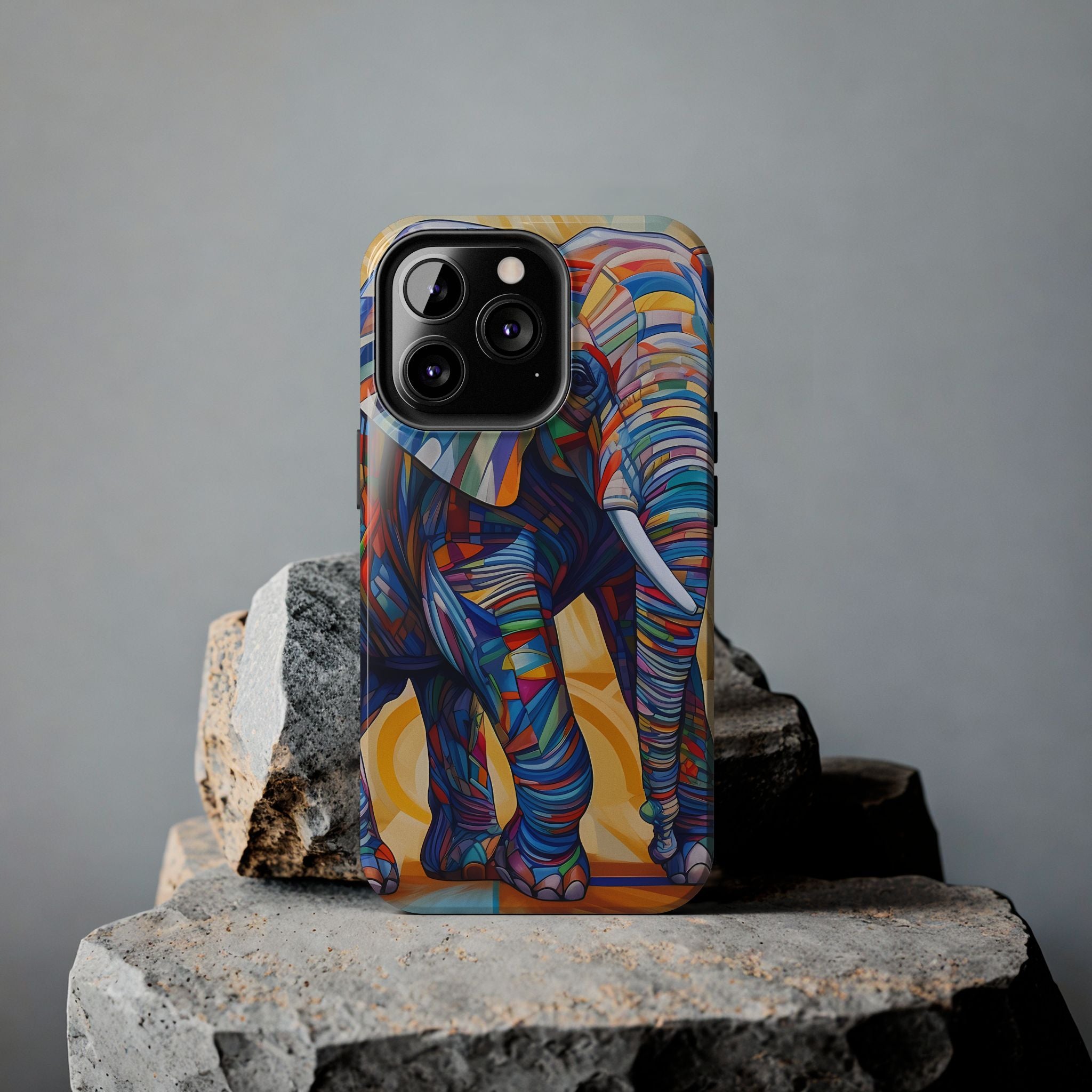 Elephant Kaleidoscope: Colorful Tough iPhone Cases