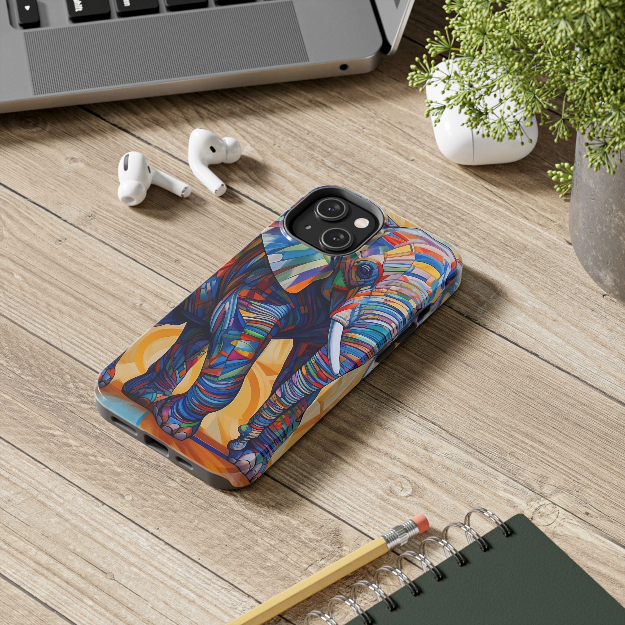 Elephant Kaleidoscope: Colorful Tough iPhone Cases