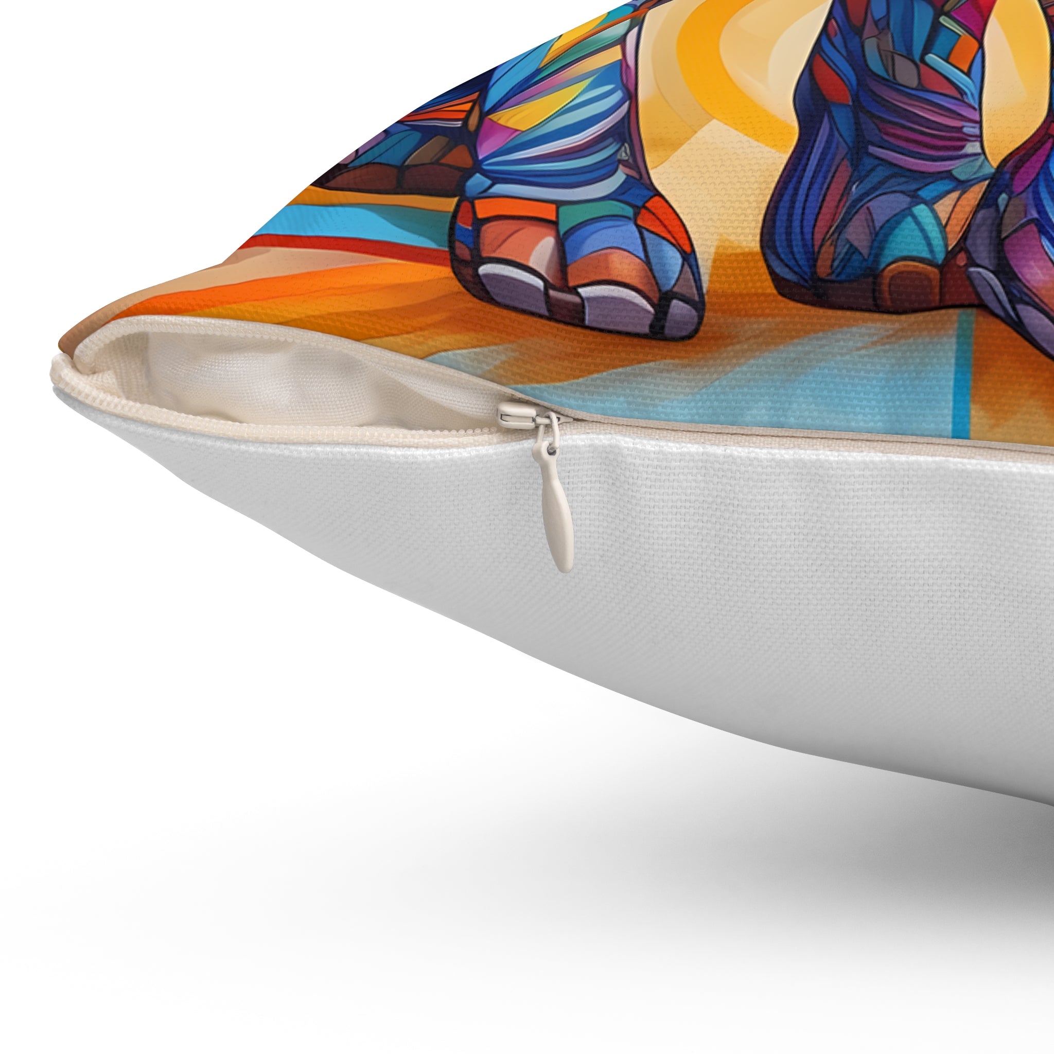 Whimsical Wonders: Colorful Elephant Pillow