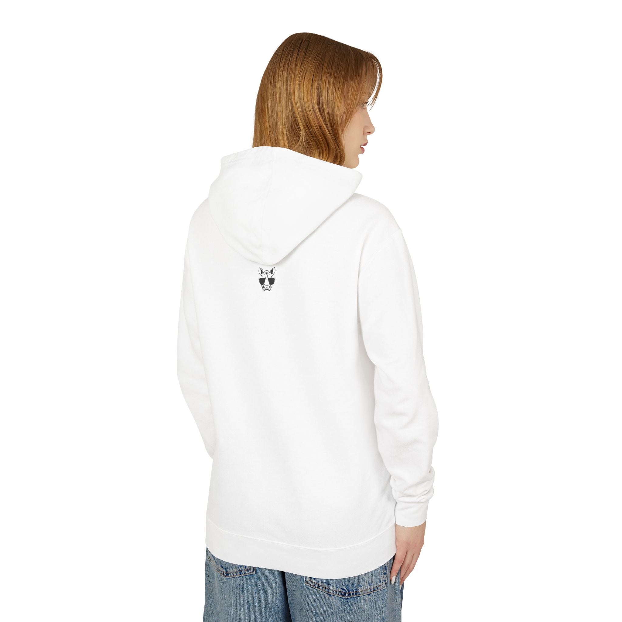 Gorilla Trio - Unisex Lightweight Hooded Sweatshirt - Eco-Friendly Animal Art