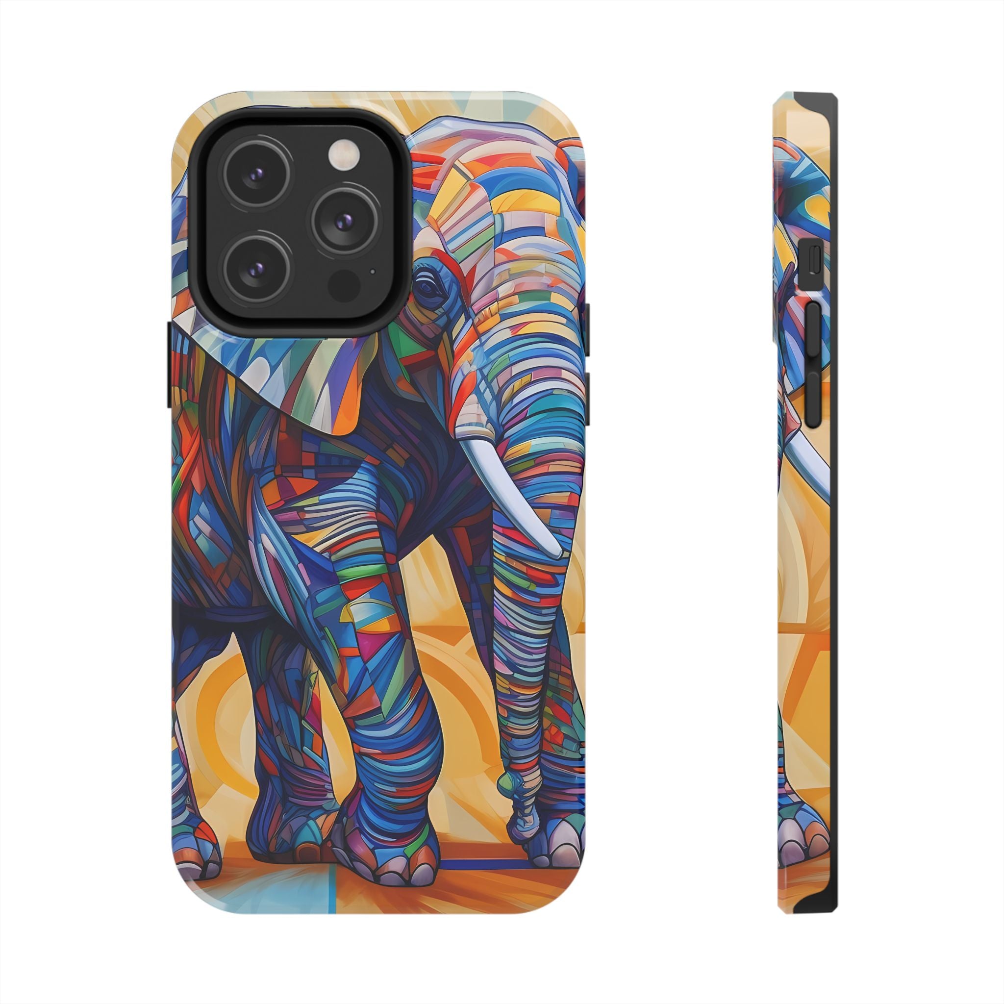 Elephant Kaleidoscope: Colorful Tough iPhone Cases