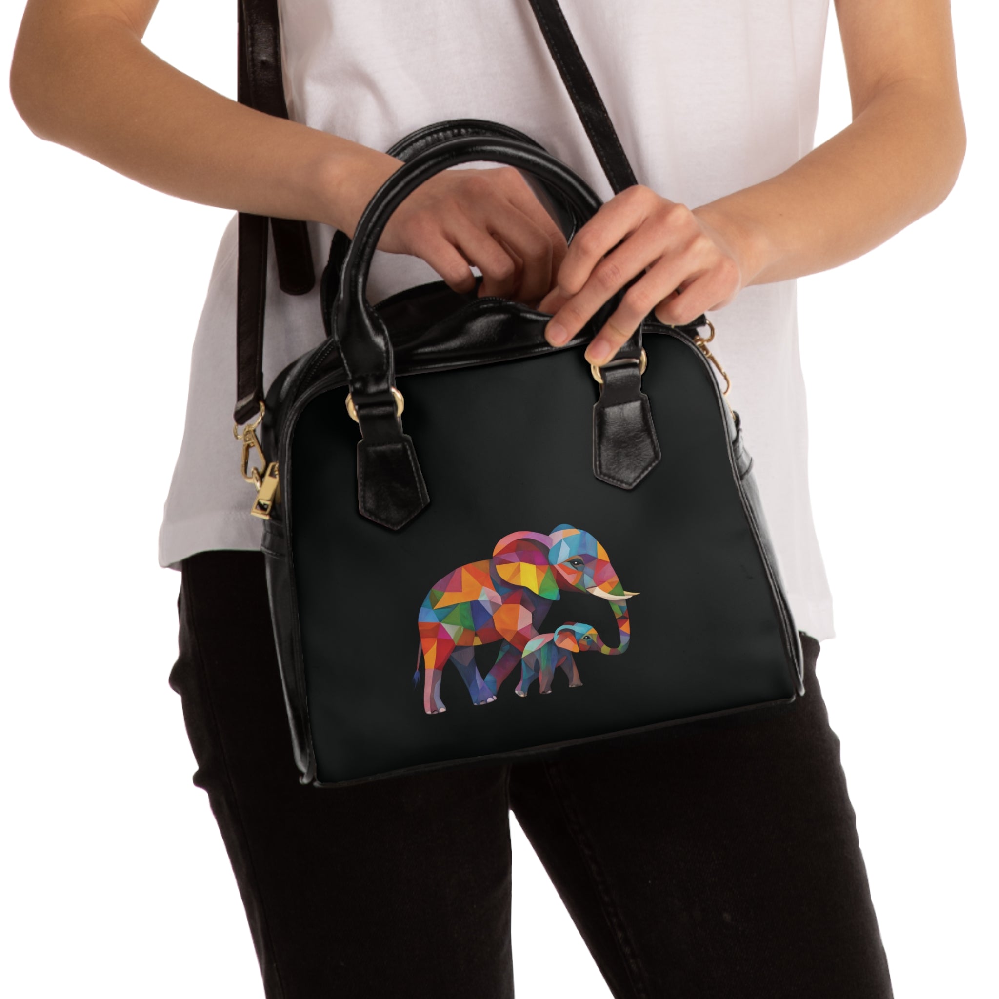 Vibrant Elephant Shoulder Handbag - Perfect Gift