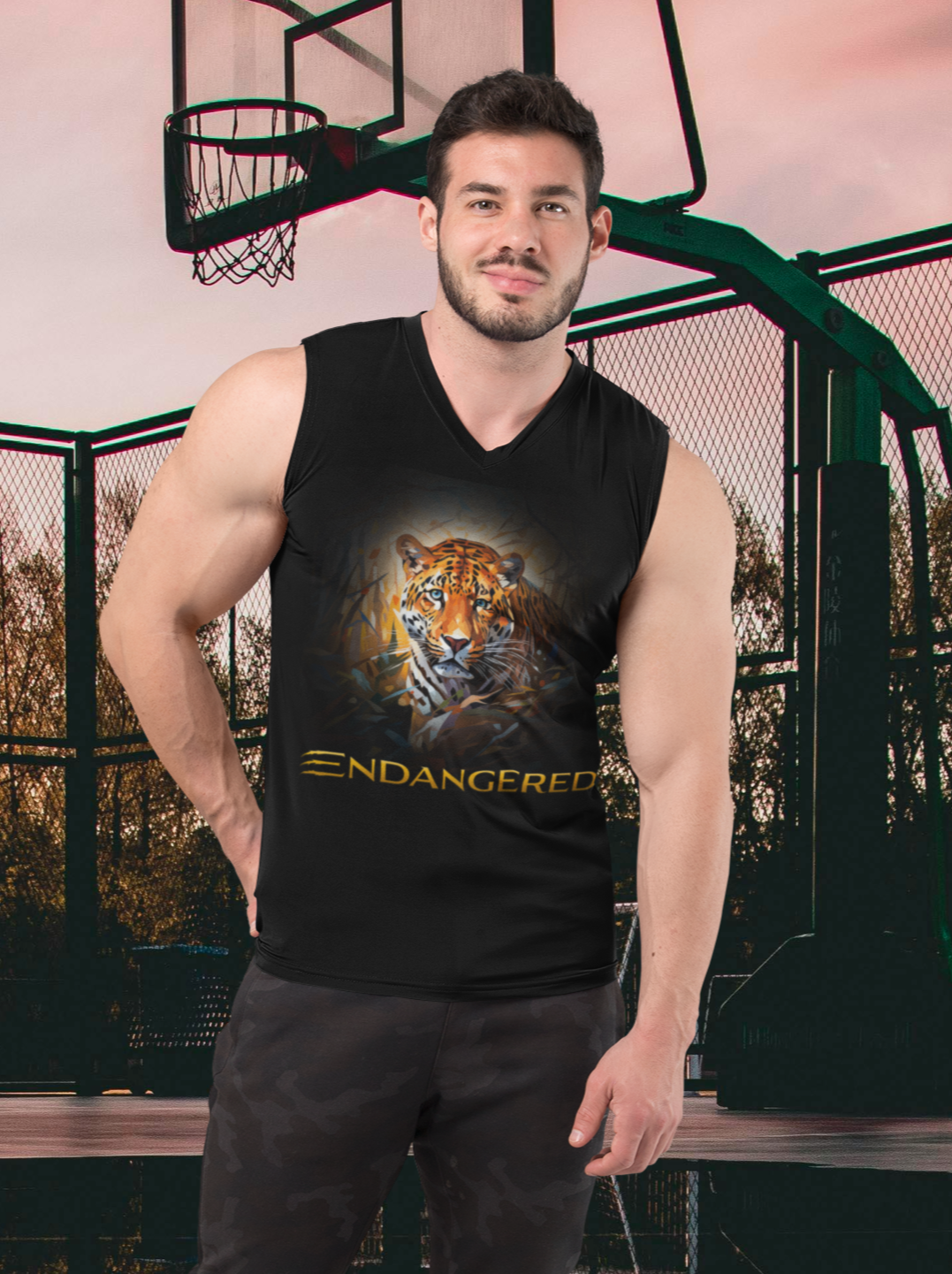 Endangered Leopard, Basketball Jersey - Bold Wildlife Sportswear